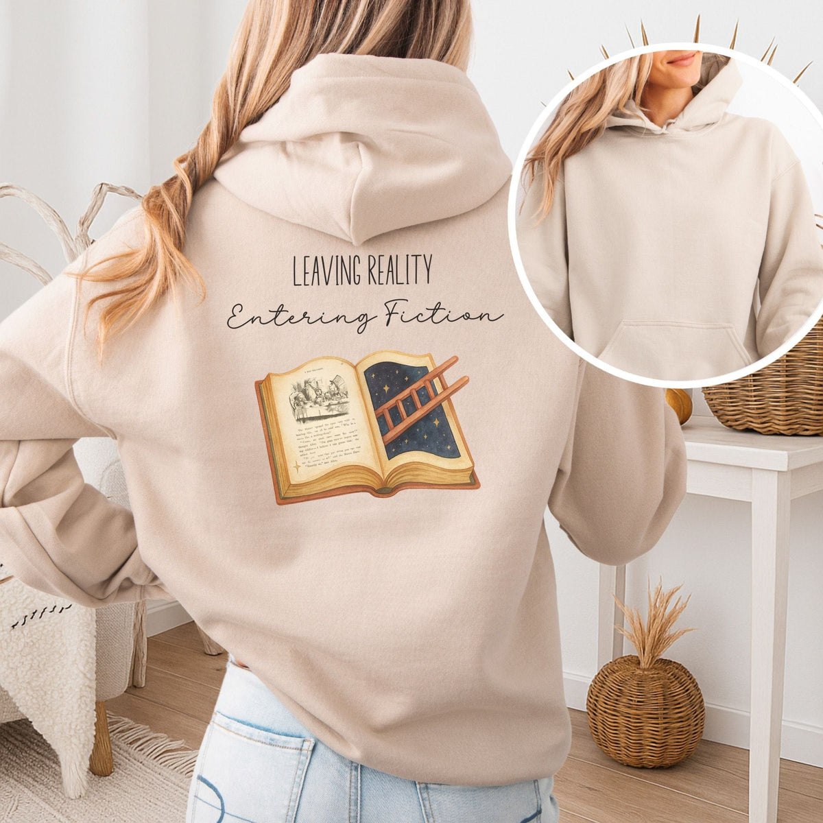 Entering Fiction Hoodie – Literary Escape Tee