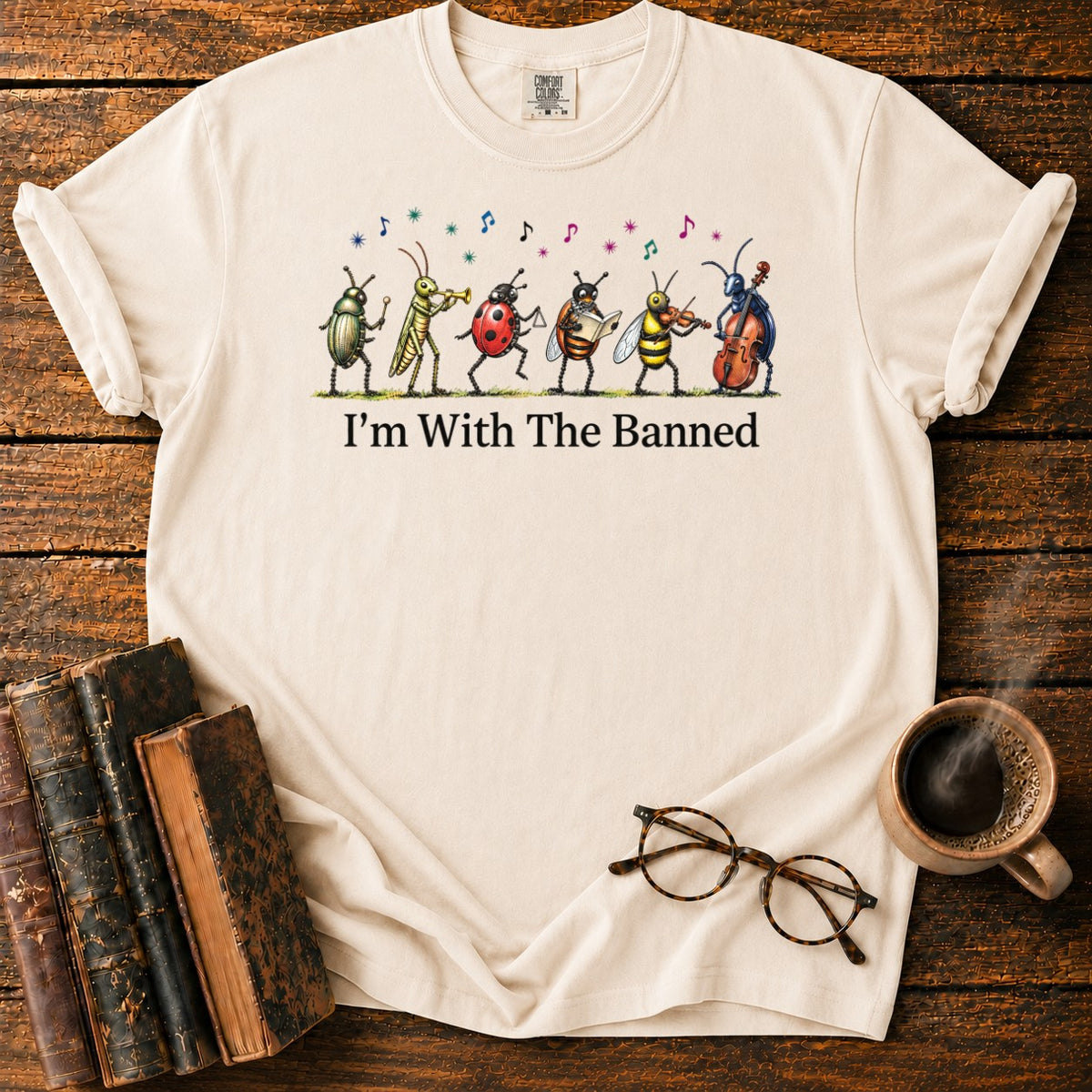 I'm With The Banned T-Shirt in Ivory – BooksThreads