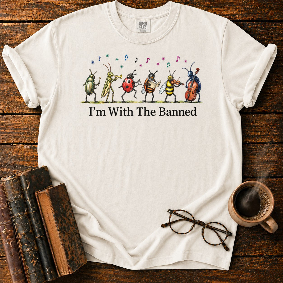 I'm With The Banned T-Shirt in White – BooksThreads