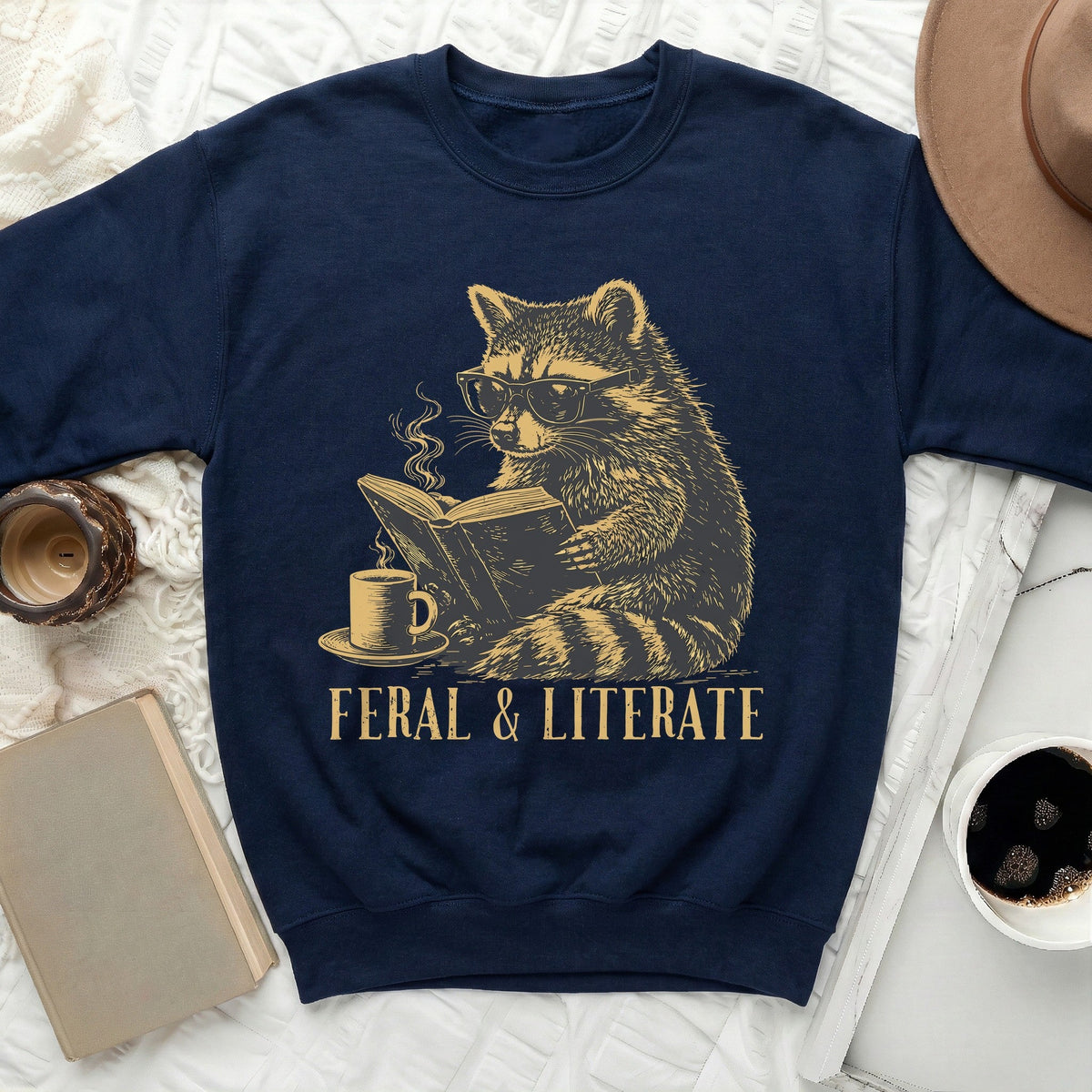 Literate Raccoon Sweatshirt