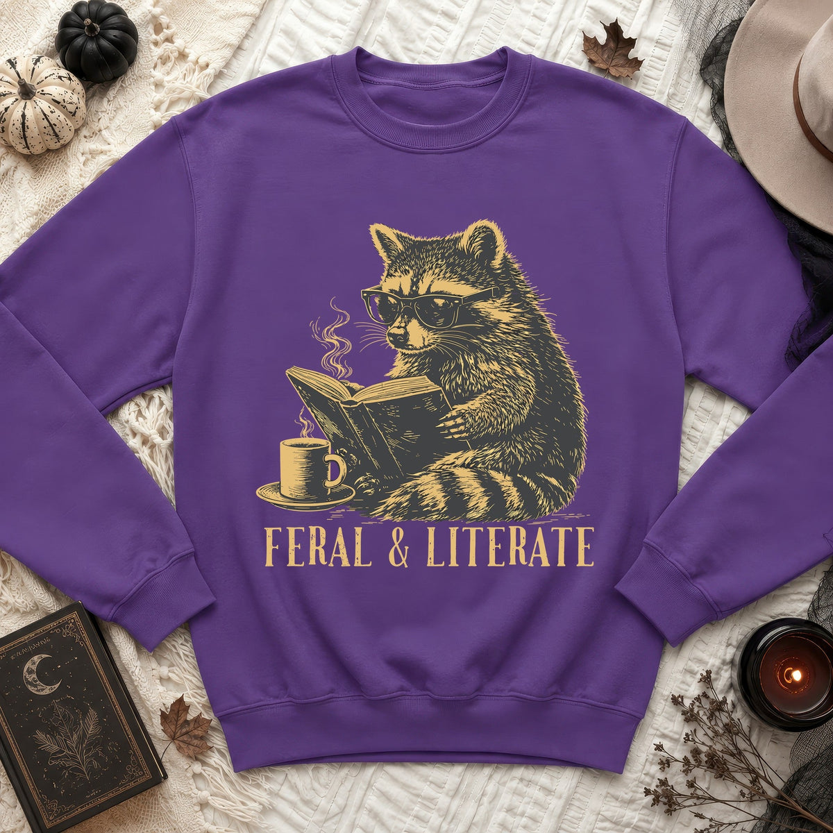 Literate Raccoon Sweatshirt