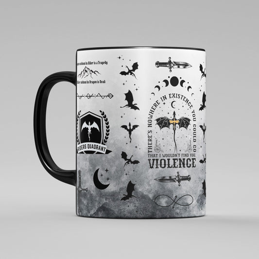 Black Fourth Wing Mug