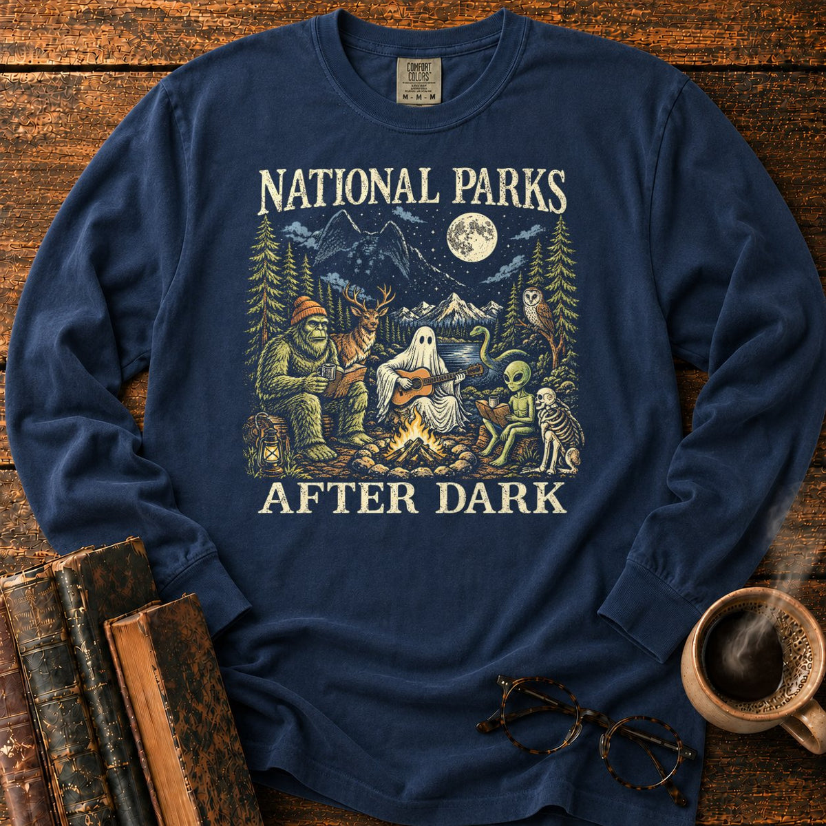 National Parks After Dark LS T-Shirt in Midnight – BooksThreads