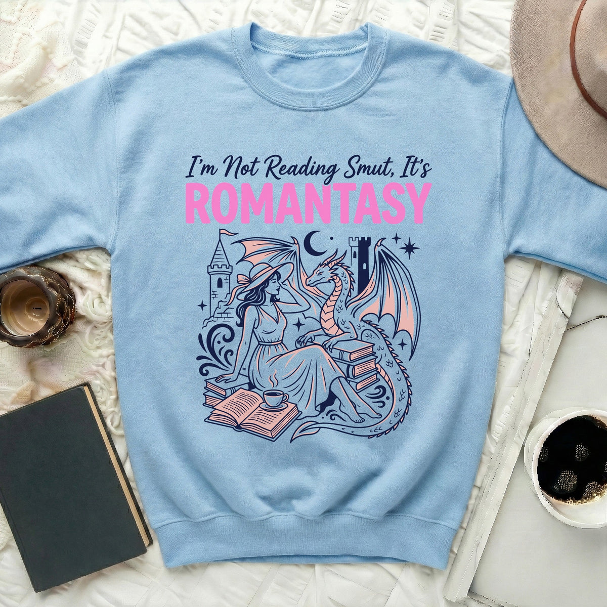 Not Smut, It's Romantasy Dragon Sweatshirt