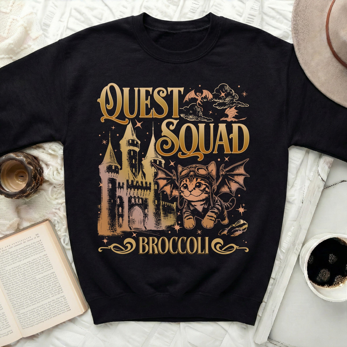 Quest Squad Cat Sweatshirt