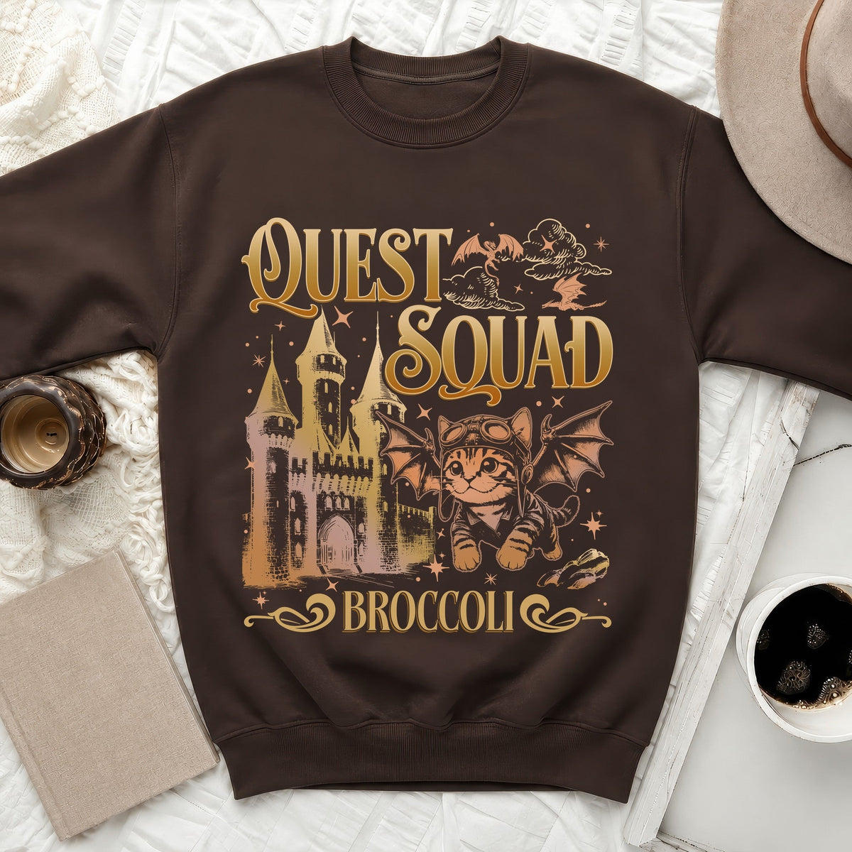 Quest Squad Cat Sweatshirt