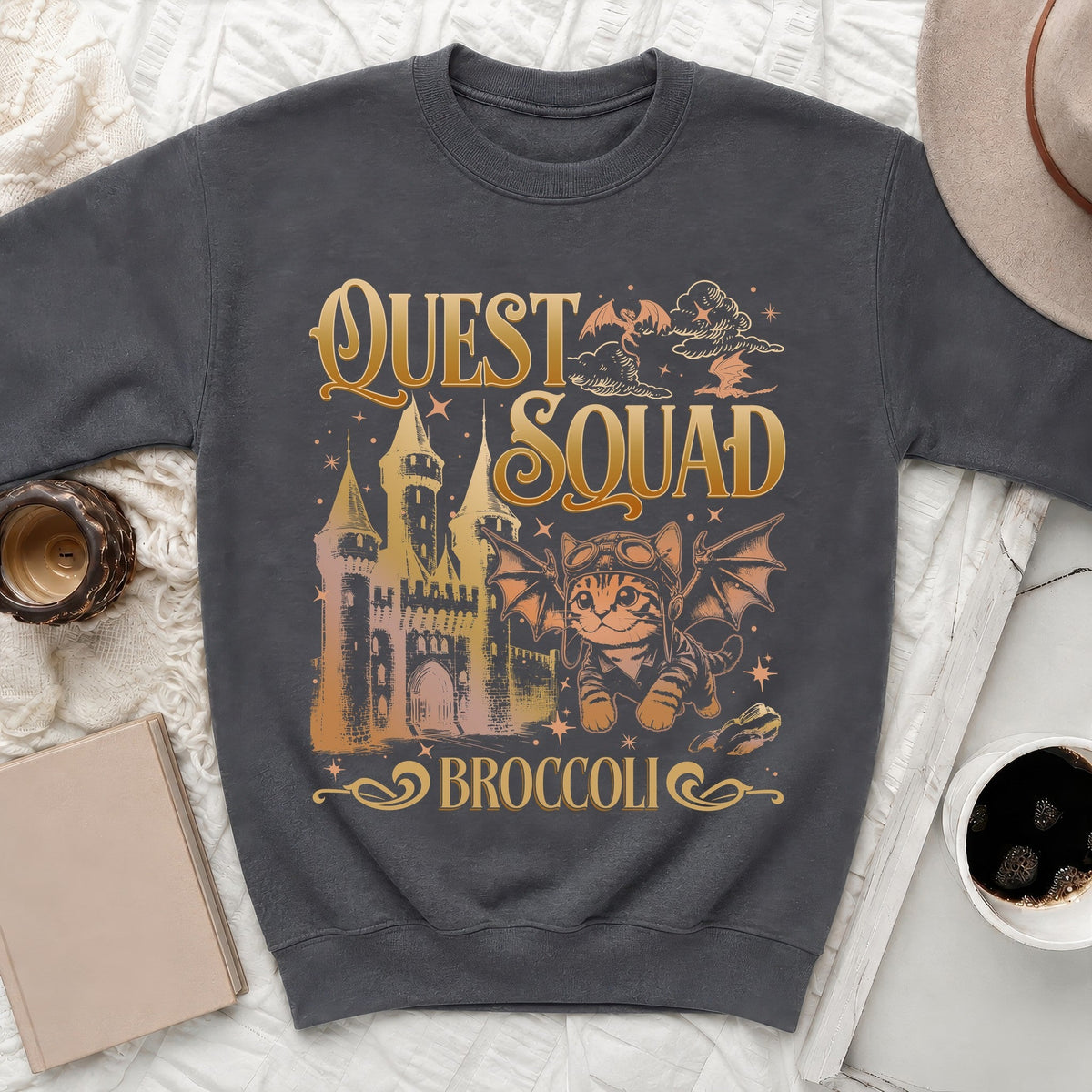 Quest Squad Cat Sweatshirt