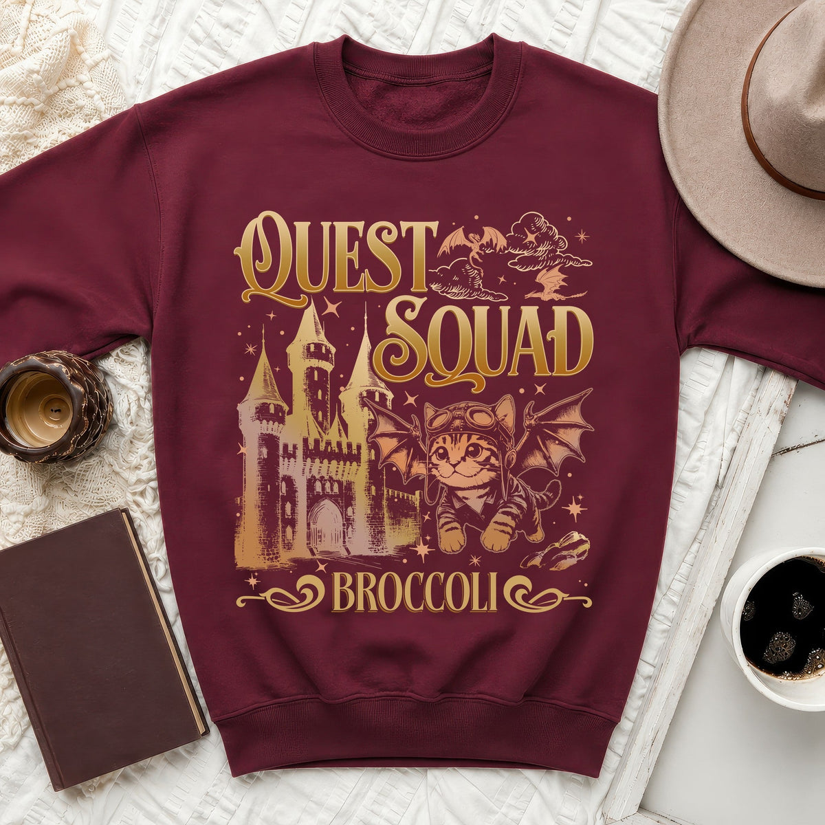 Quest Squad Cat Sweatshirt