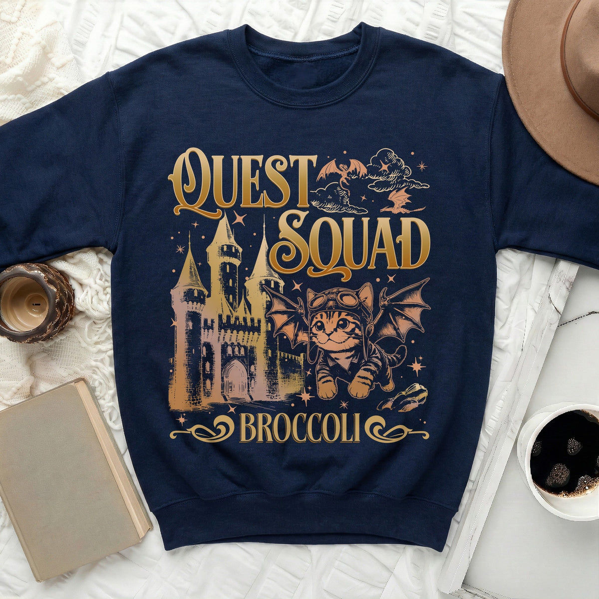 Quest Squad Cat Sweatshirt
