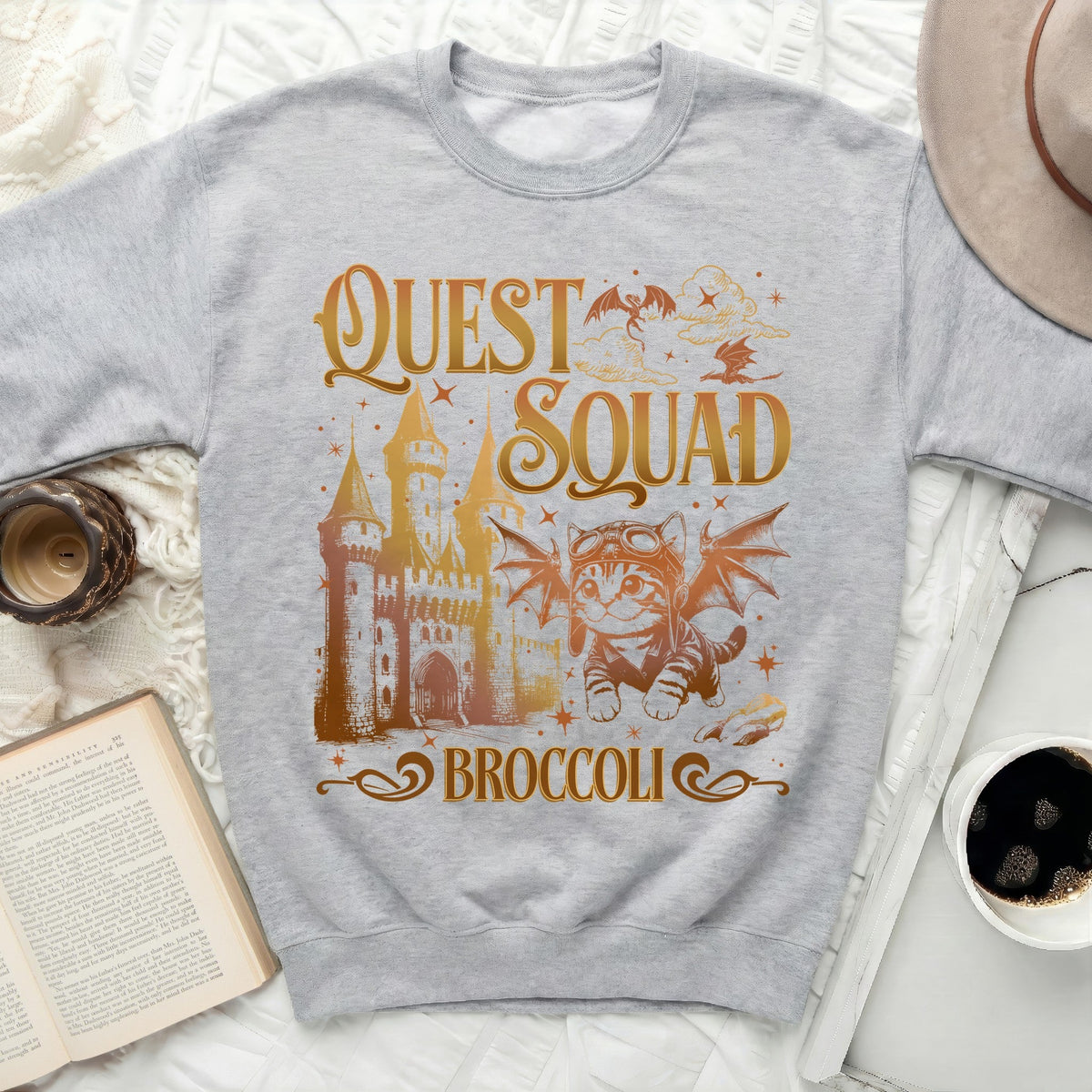 Quest Squad Cat Sweatshirt