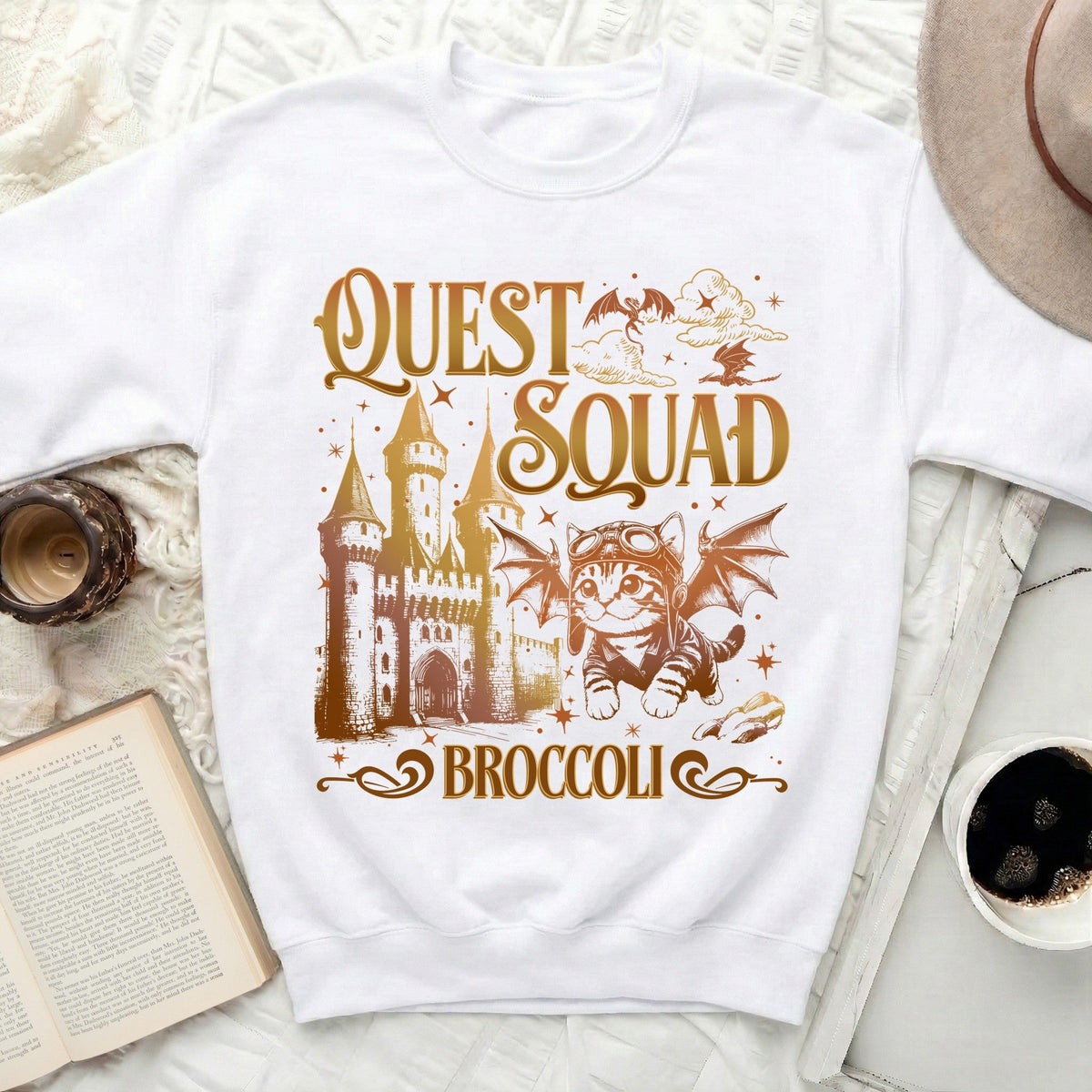 Quest Squad Cat Sweatshirt