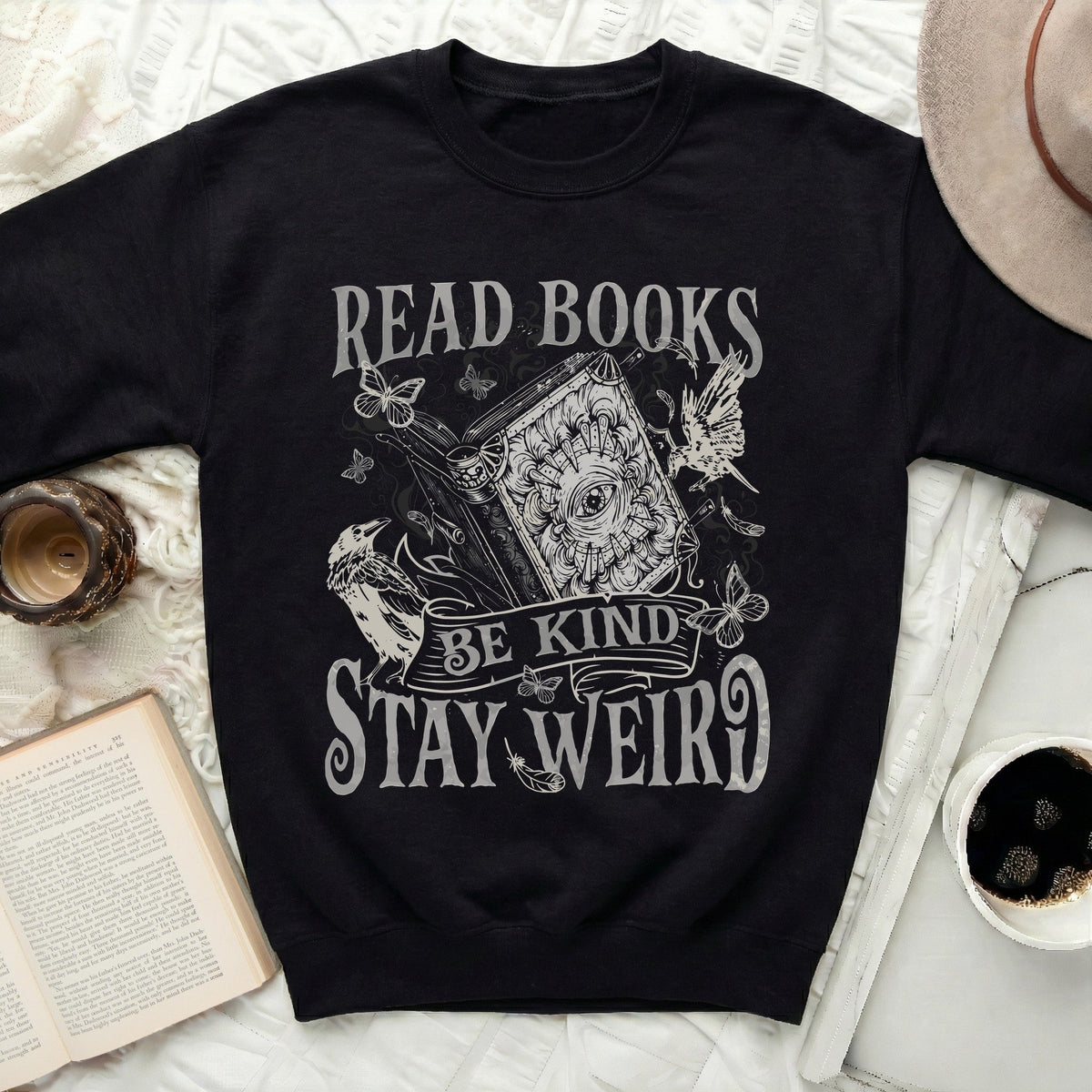 Read Books Stay Weird Sweatshirt