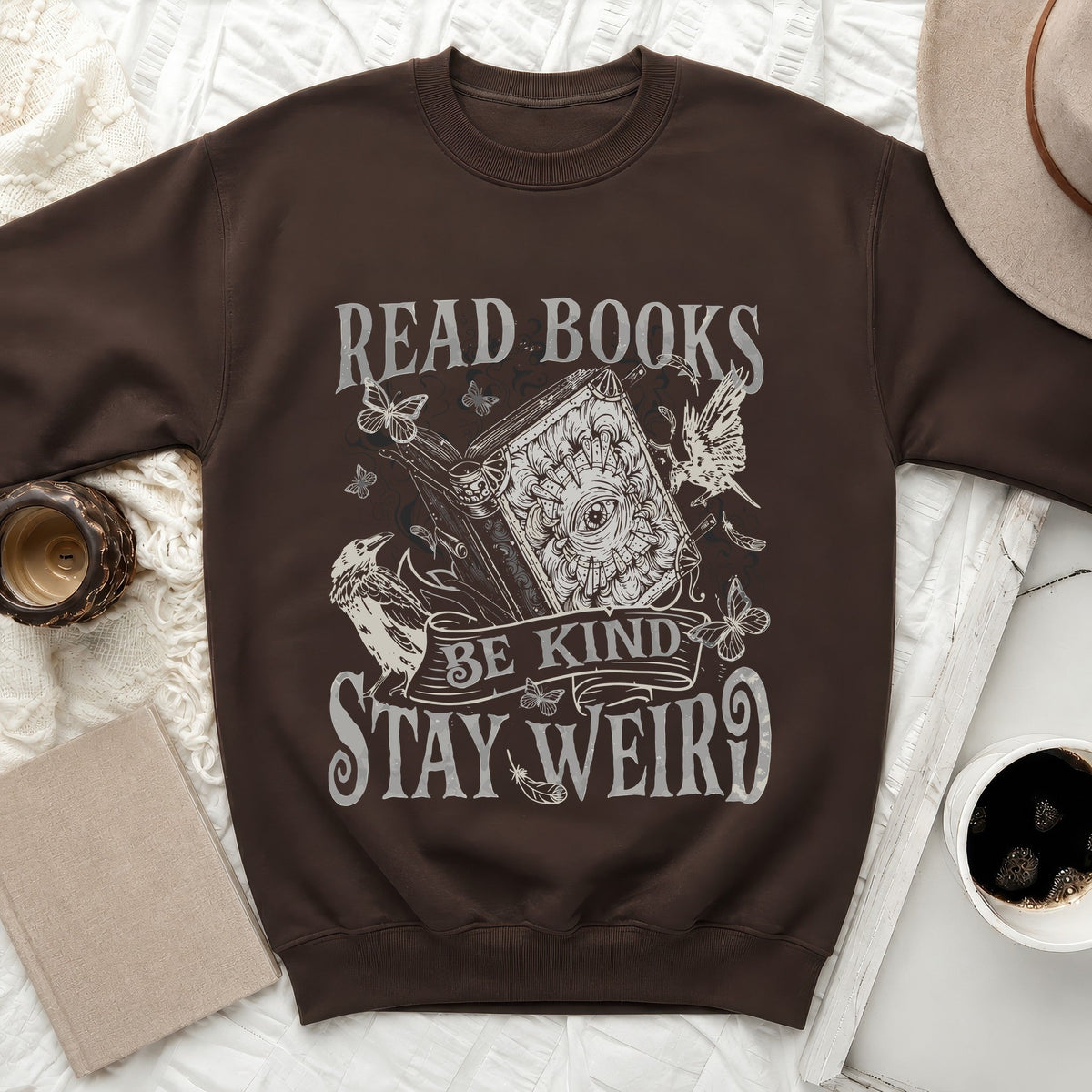 Read Books Stay Weird Sweatshirt