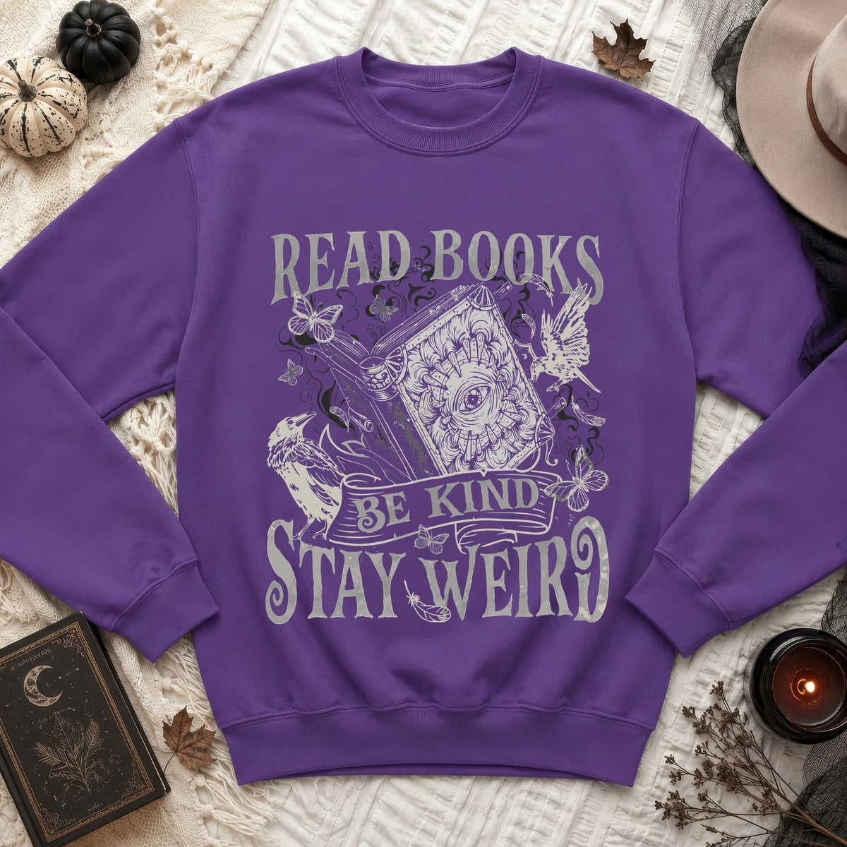 Read Books Stay Weird Sweatshirt