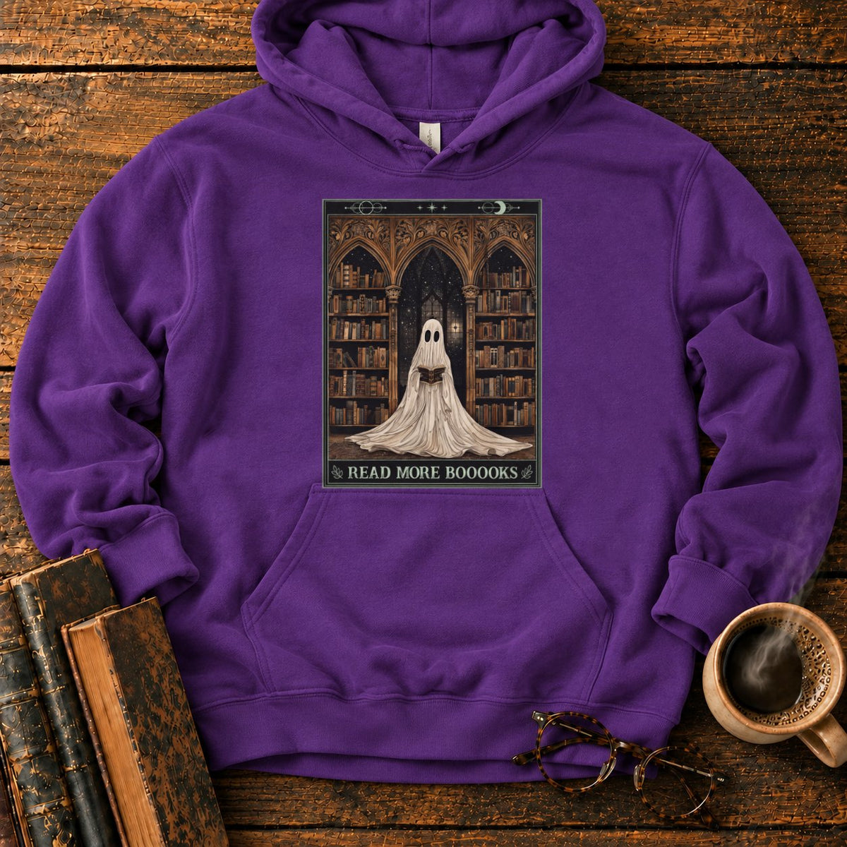 Read More Booooks Hoodie in Purple – BooksThreads