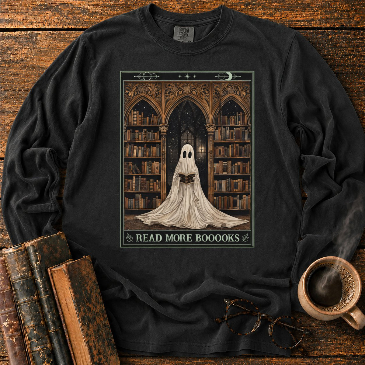 Read More Booooks LS T-Shirt in Black – BooksThreads