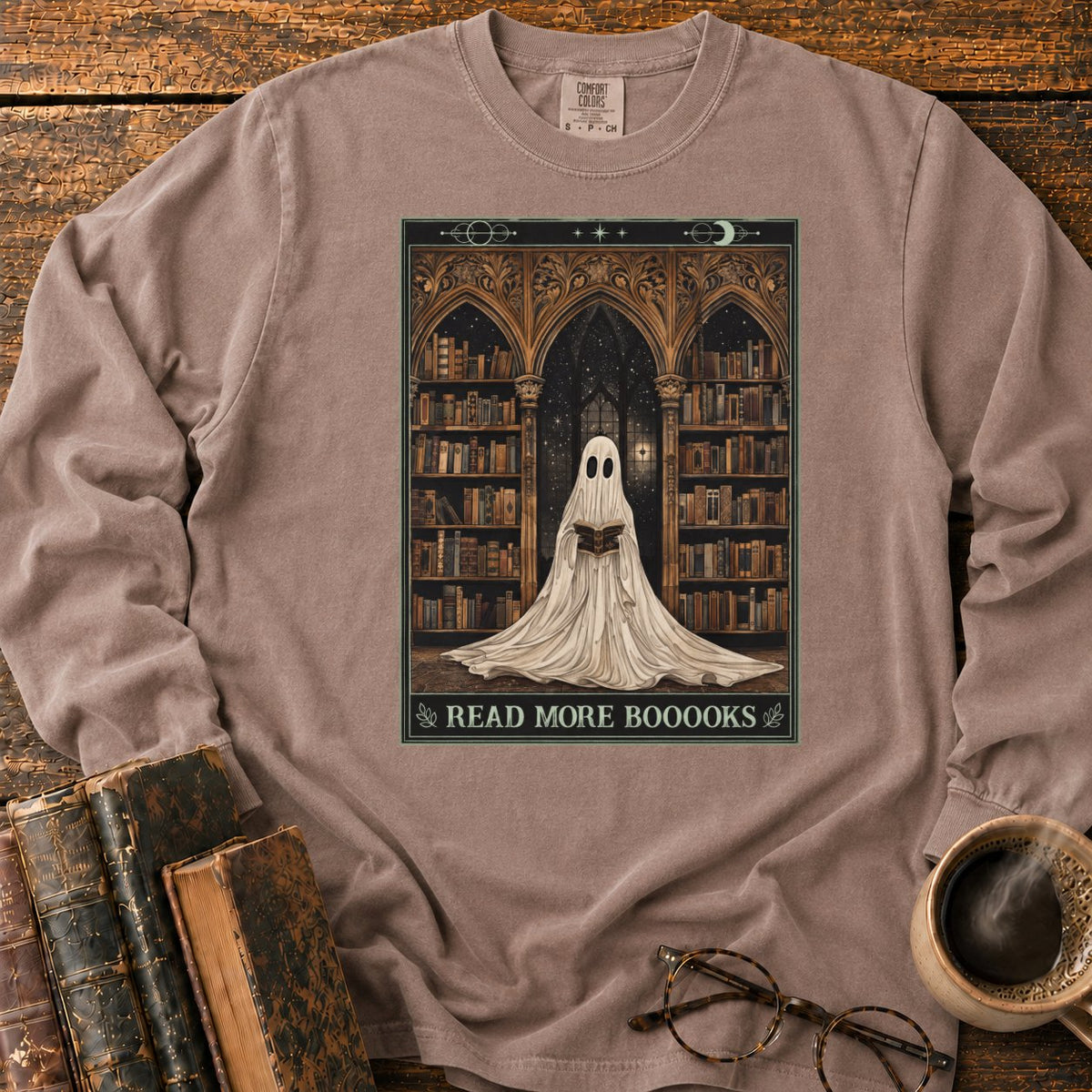 Read More Booooks LS T-Shirt in Espresso – BooksThreads