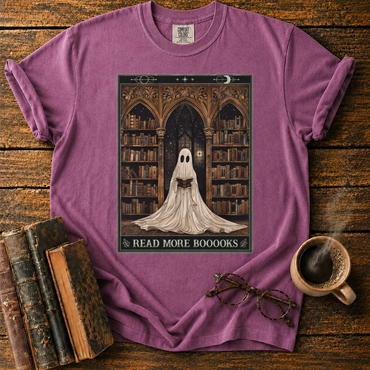 Read More Booooks T-Shirt in Berry – BooksThreads