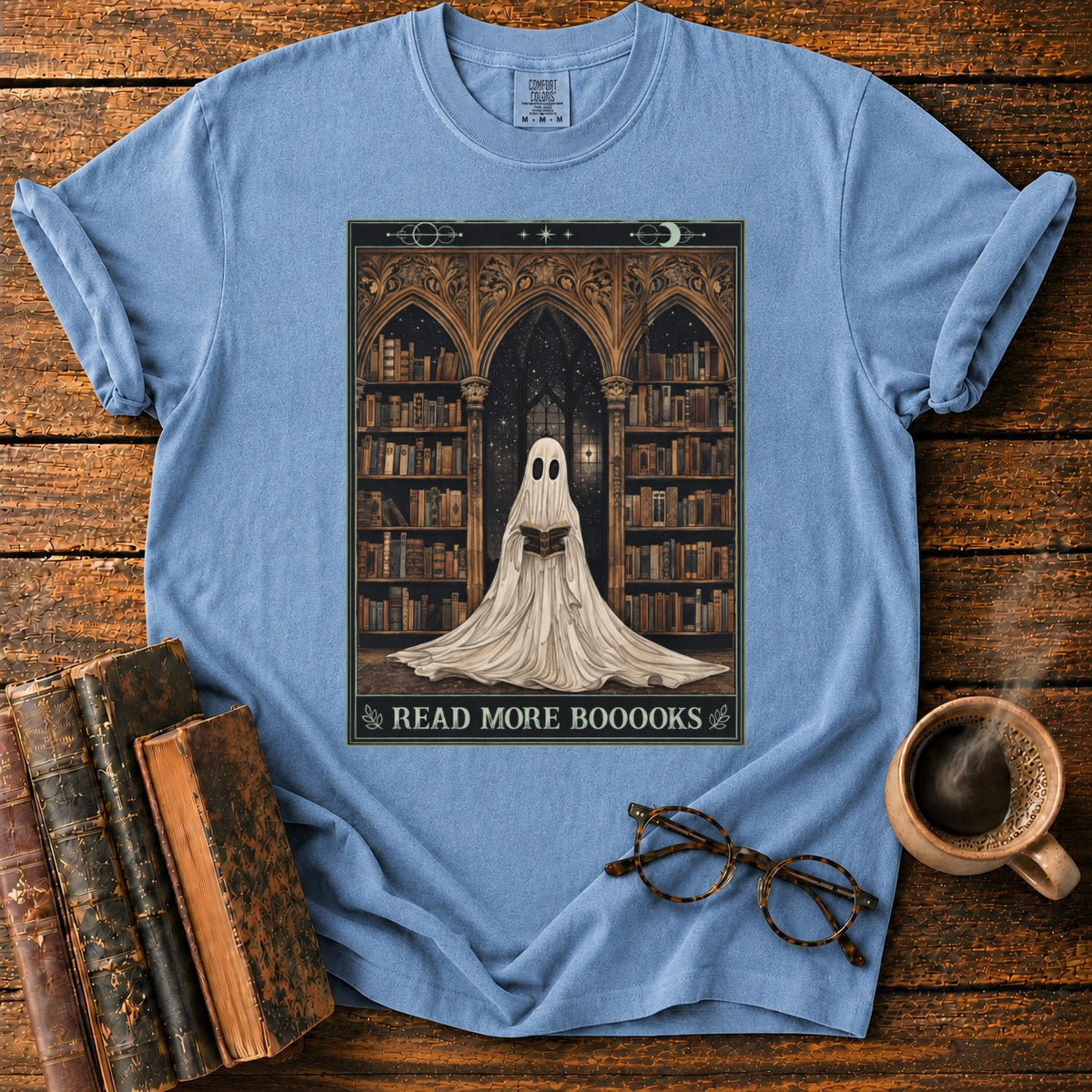 Read More Booooks T-Shirt in Blue Jean – BooksThreads