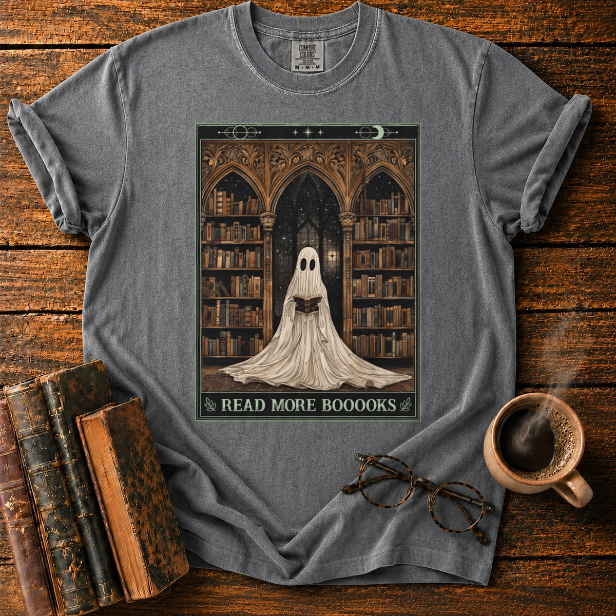 Read More Booooks T-Shirt in Pepper – BooksThreads