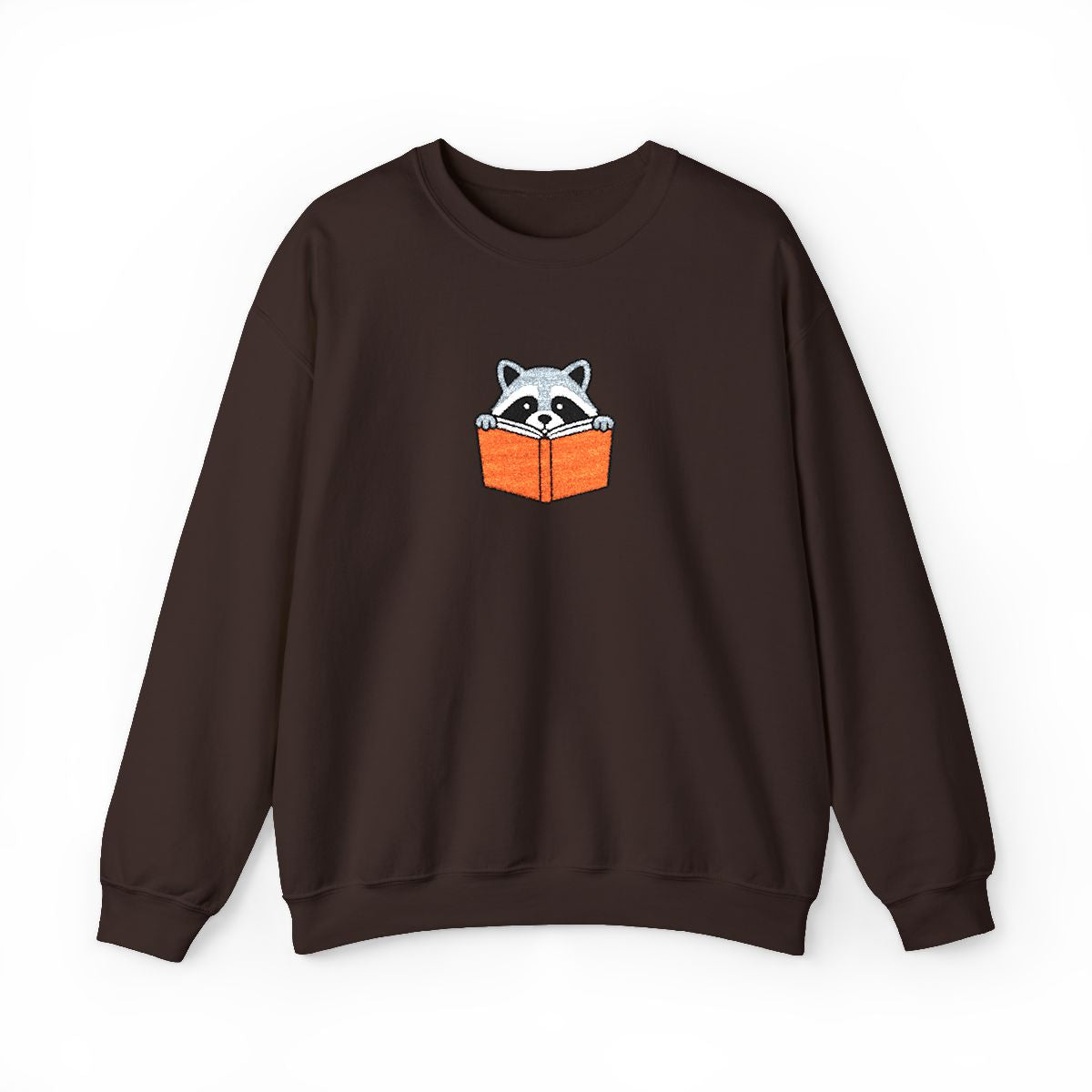 Reading Raccoon Embroidered Sweatshirt