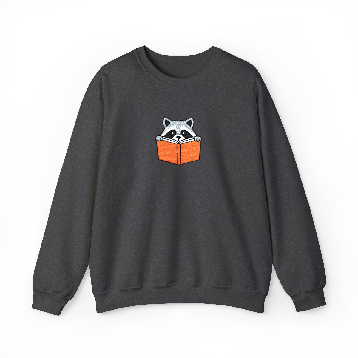 Reading Raccoon Embroidered Sweatshirt