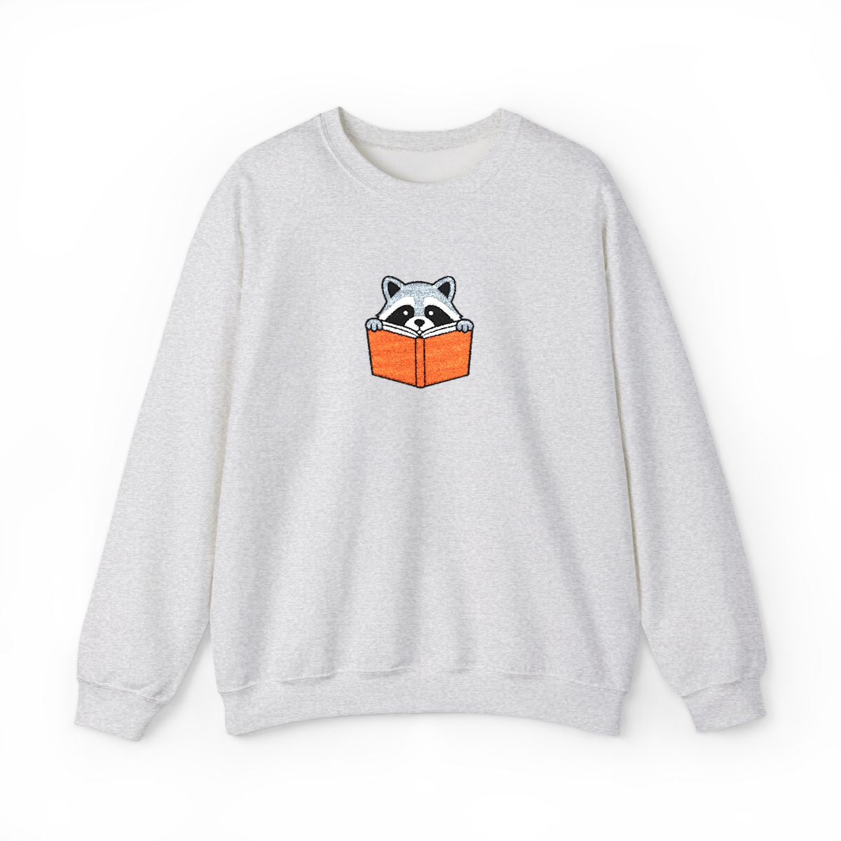 Reading Raccoon Embroidered Sweatshirt