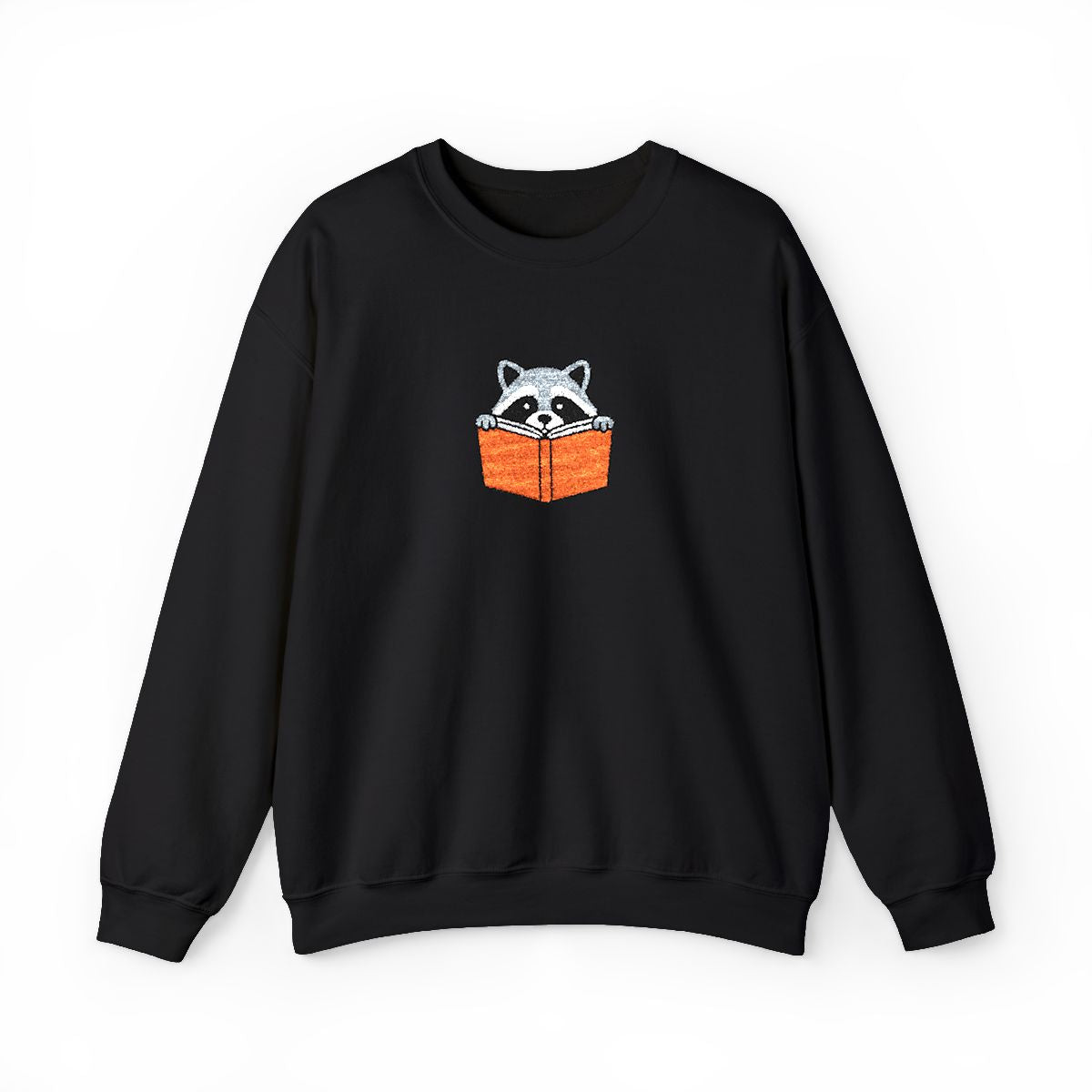 Reading Raccoon Embroidered Sweatshirt
