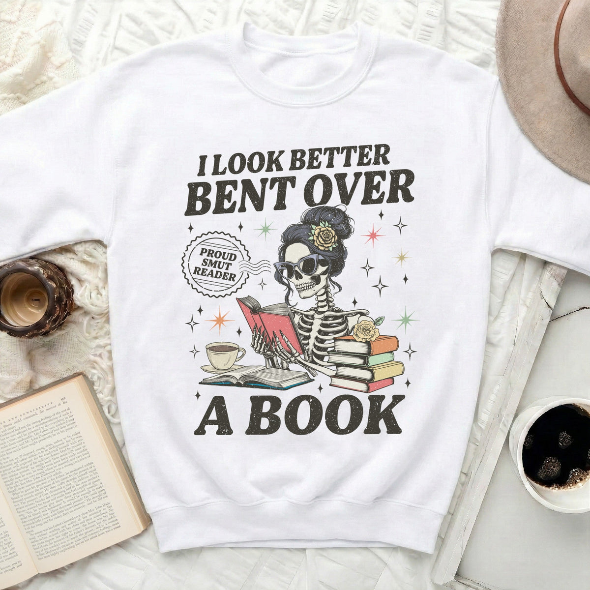 Smut Reader Skeleton Sweatshirt
