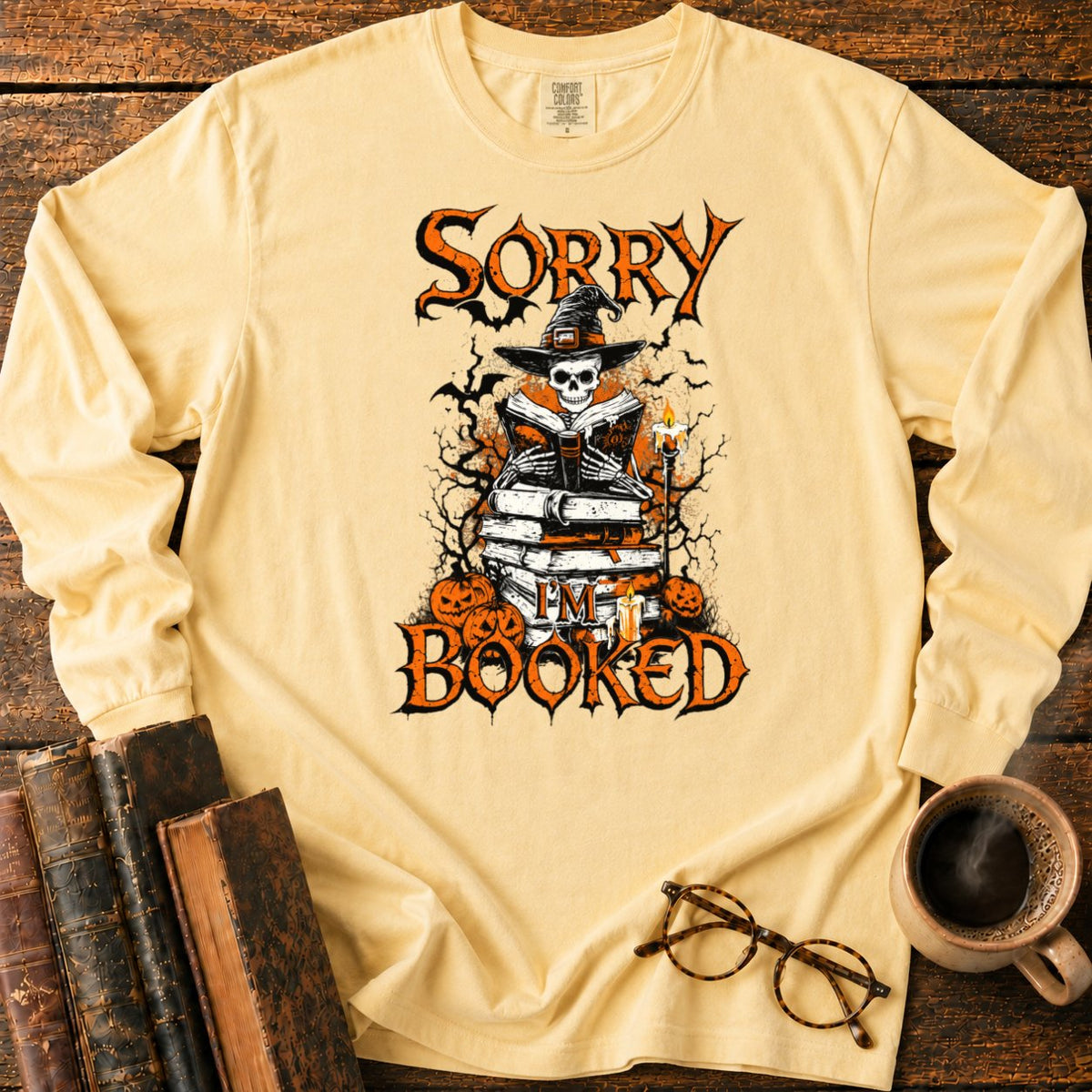 Sorry I'm Booked LS T-Shirt in Butter – BooksThreads