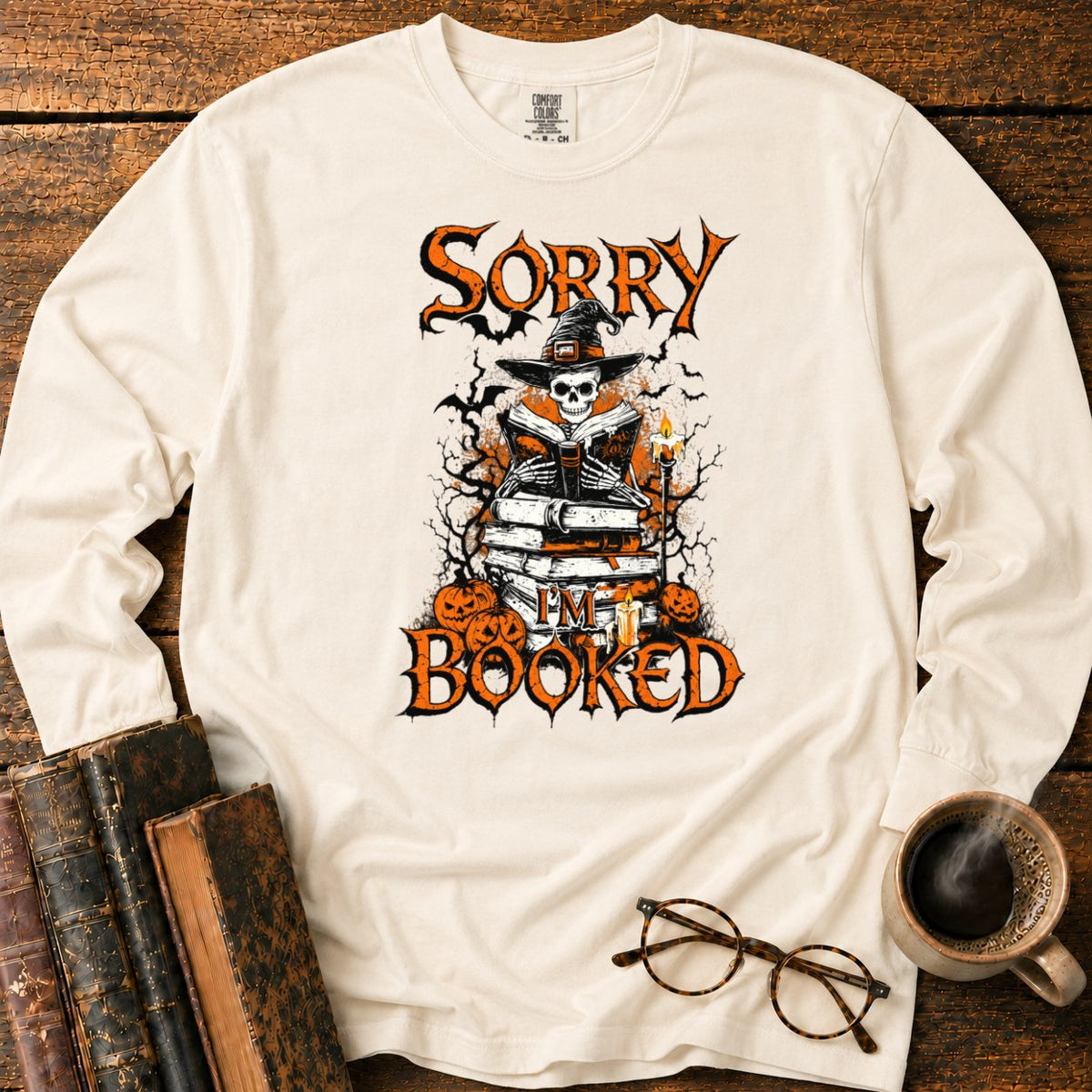 Sorry I'm Booked LS T-Shirt in Ivory – BooksThreads