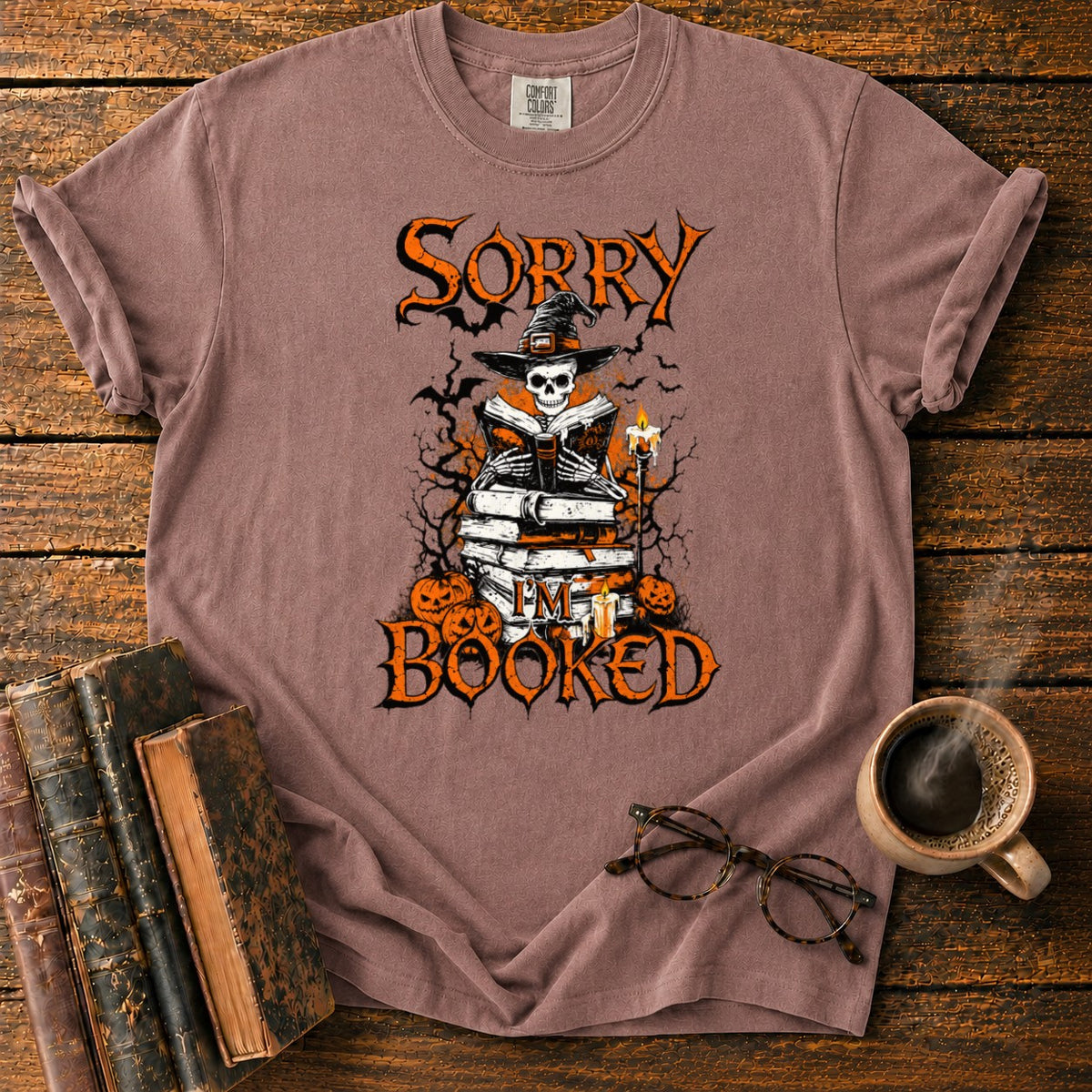 Sorry I'm Booked T-Shirt in Espresso – BooksThreads
