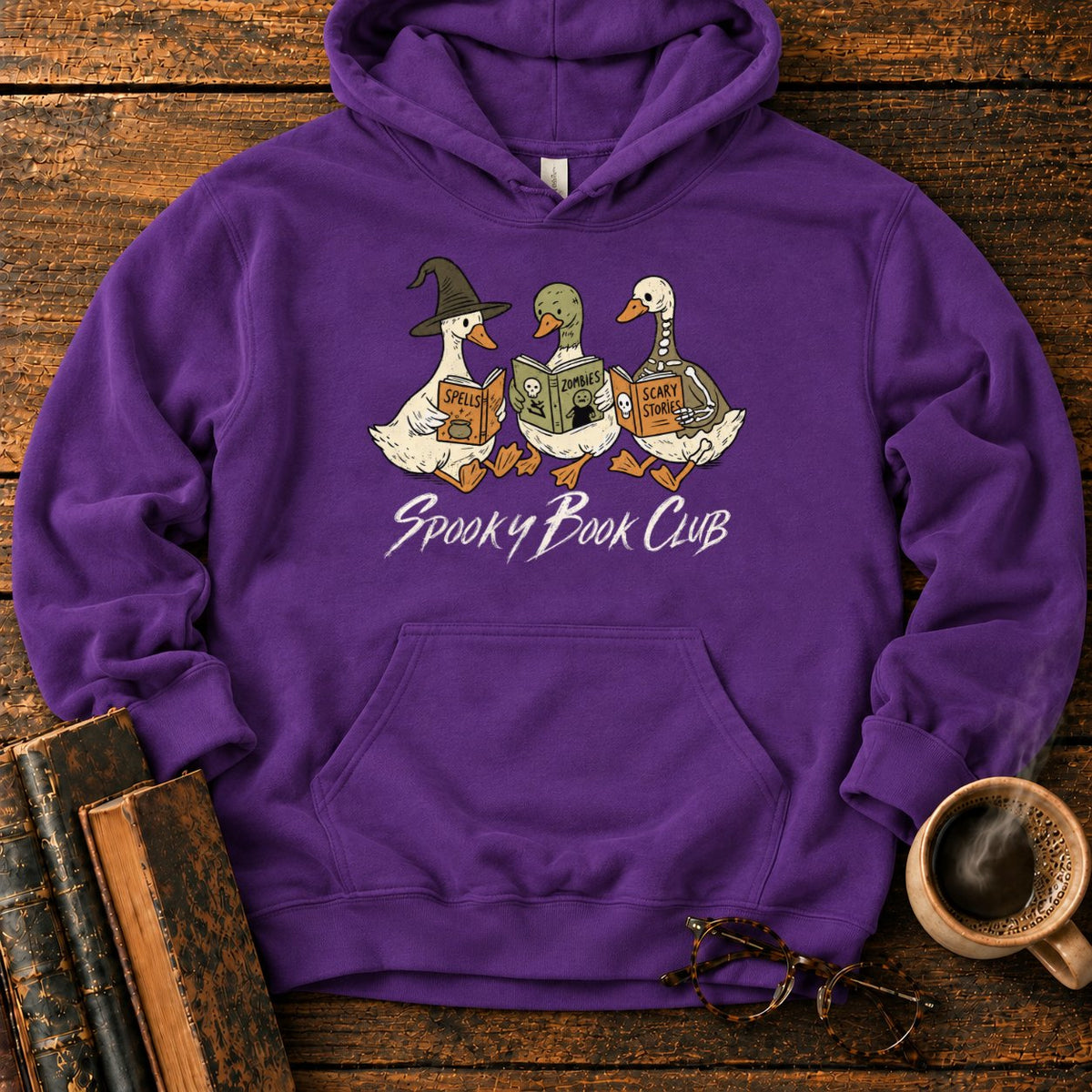 Spooky Book Club Geese Hoodie in Purple – BooksThreads