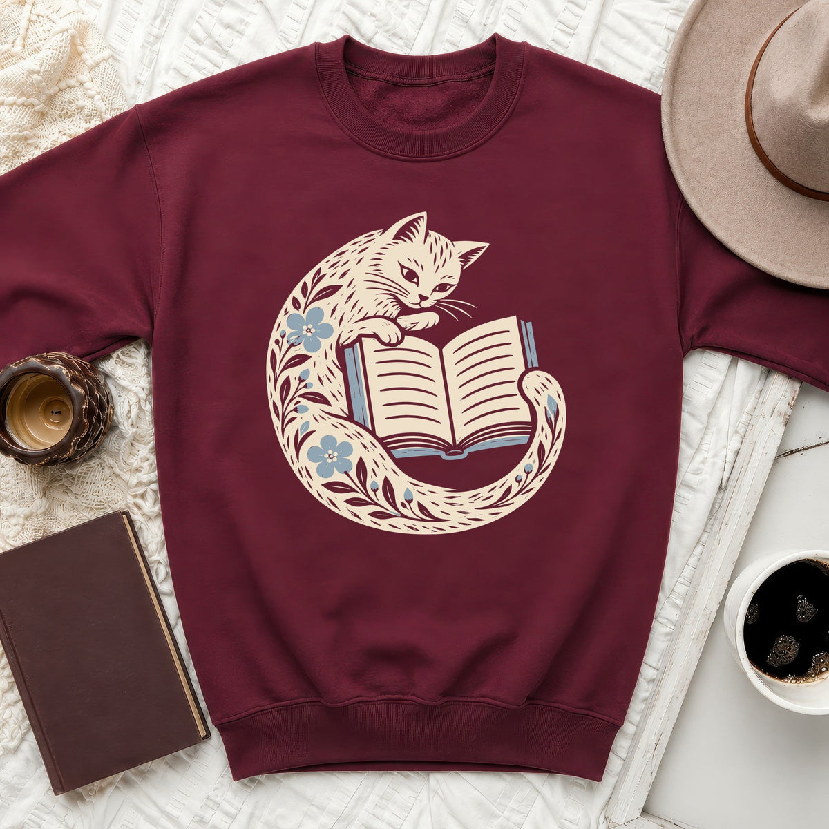 Storybook Cat Sweatshirt