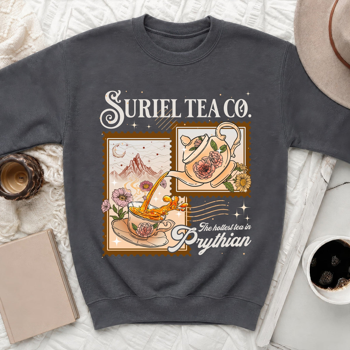 Suriel Tea Co. Hottest Tea in Prythian Sweatshirt