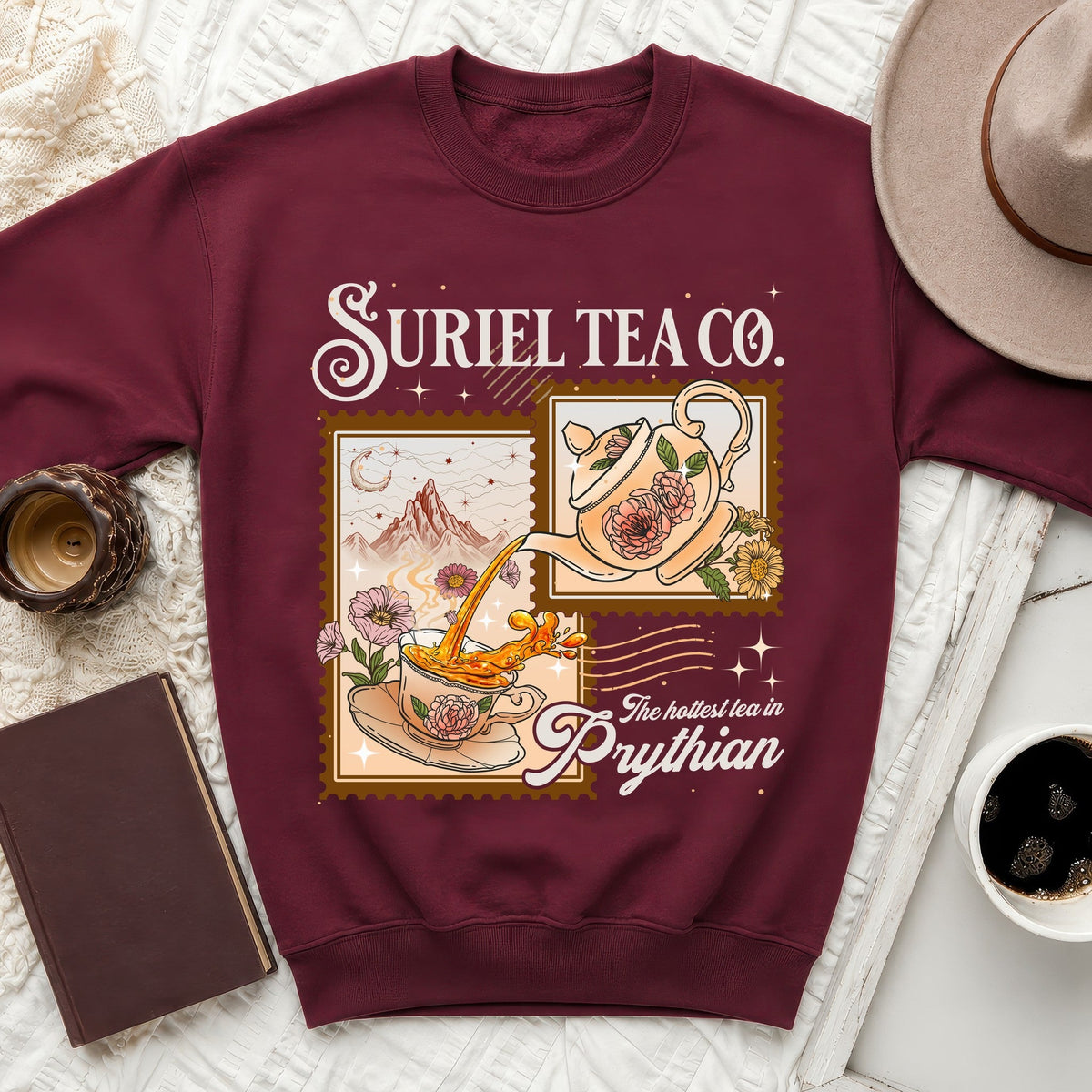 Suriel Tea Co. Hottest Tea in Prythian Sweatshirt