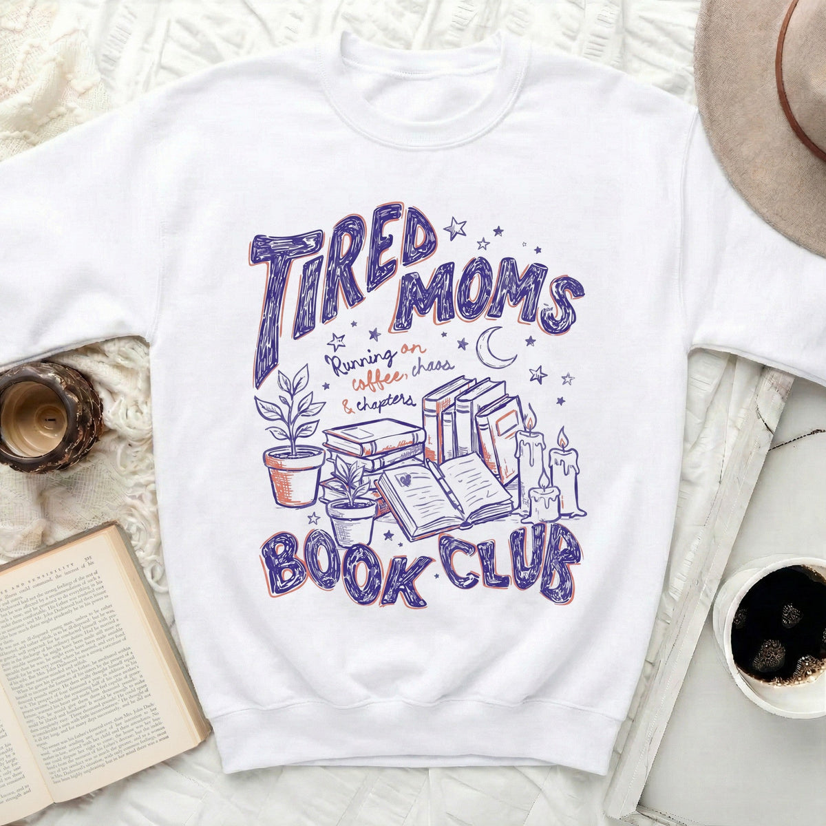 Tired Moms Book Club Sweatshirt