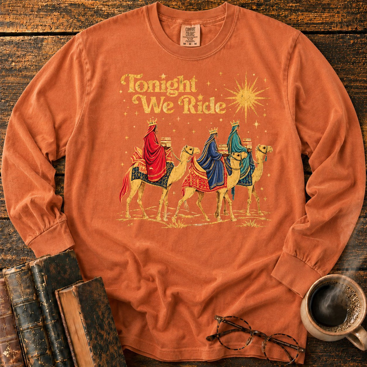 Tonight We Ride Vintage Camel Riders LS T-Shirt in Yam – BooksThreads