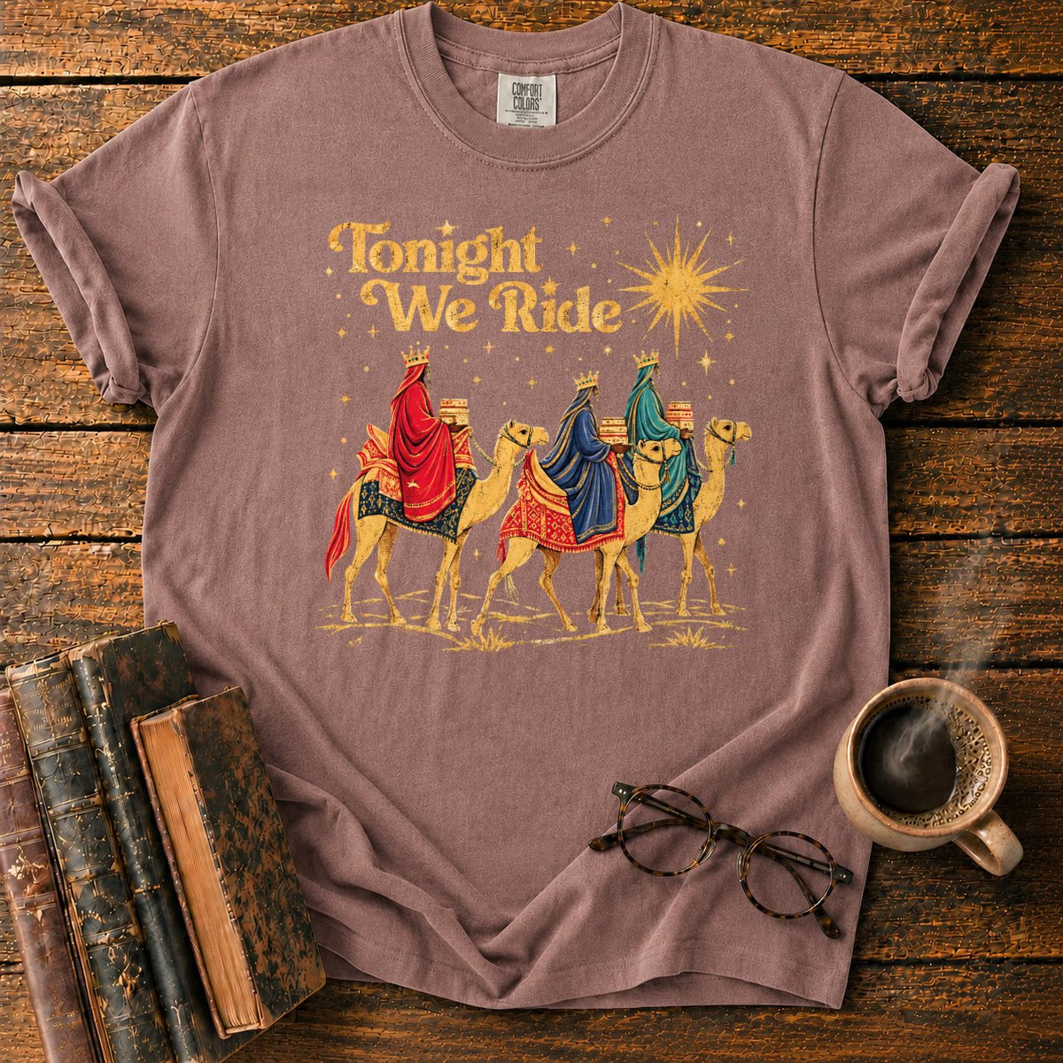 Tonight We Ride Vintage Camel Riders T-Shirt in Espresso – BooksThreads