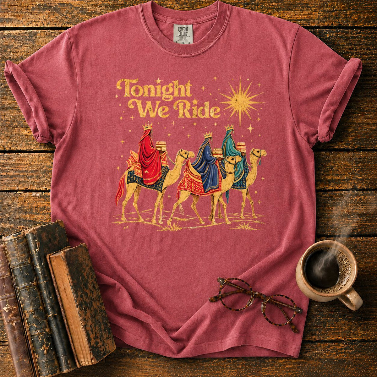 Tonight We Ride Vintage Camel Riders T-Shirt in Watermelon – BooksThreads