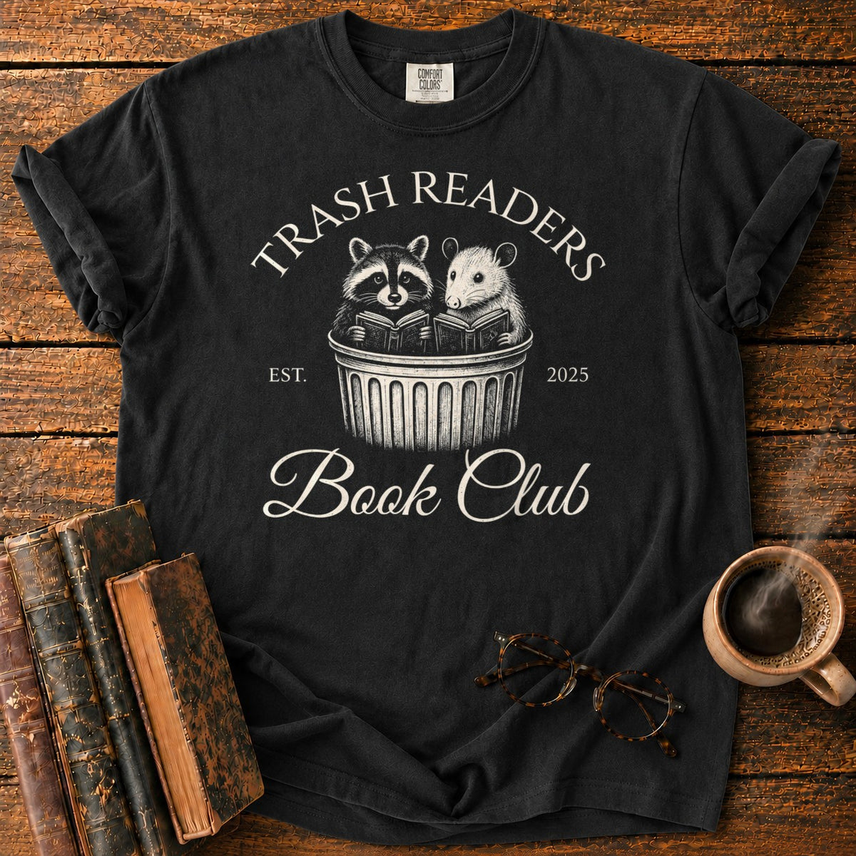 Trash Readers Book Club T-Shirt in Black – BooksThreads