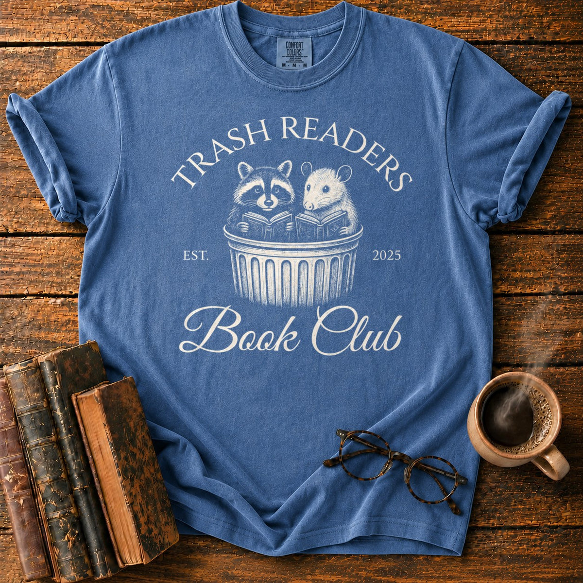 Trash Readers Book Club T-Shirt in Denim – BooksThreads