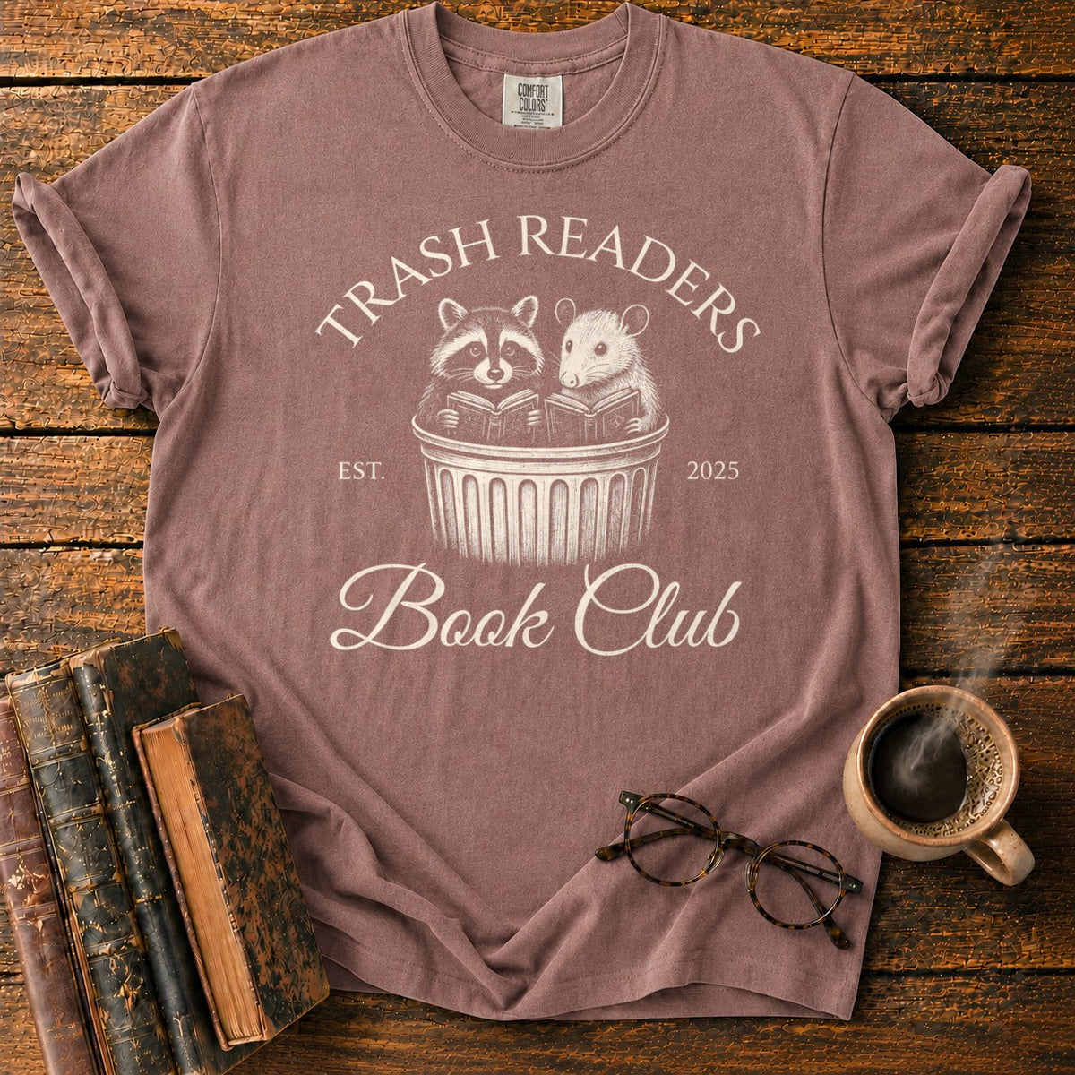 Trash Readers Book Club T-Shirt in Espresso – BooksThreads
