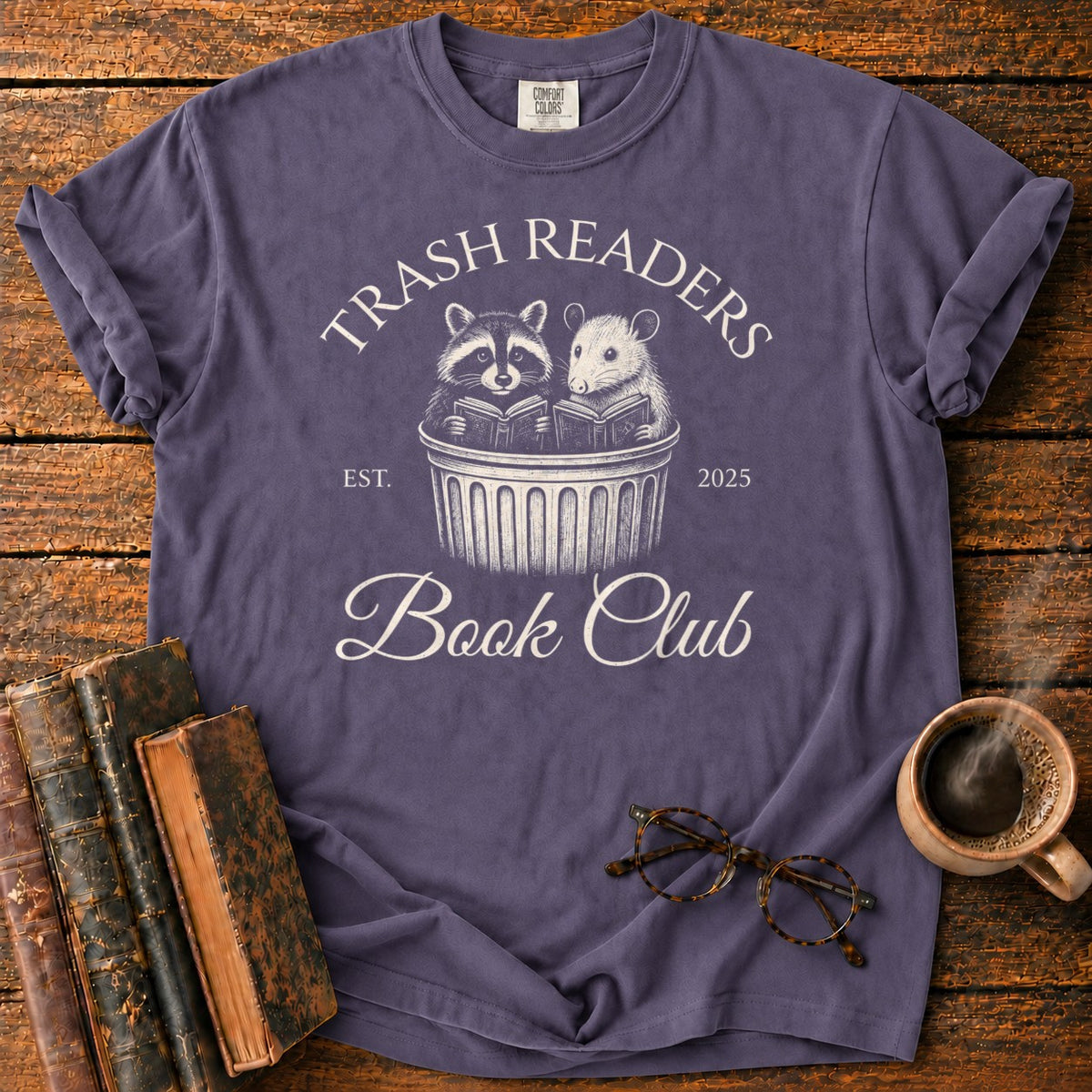 Trash Readers Book Club T-Shirt in Grape – BooksThreads