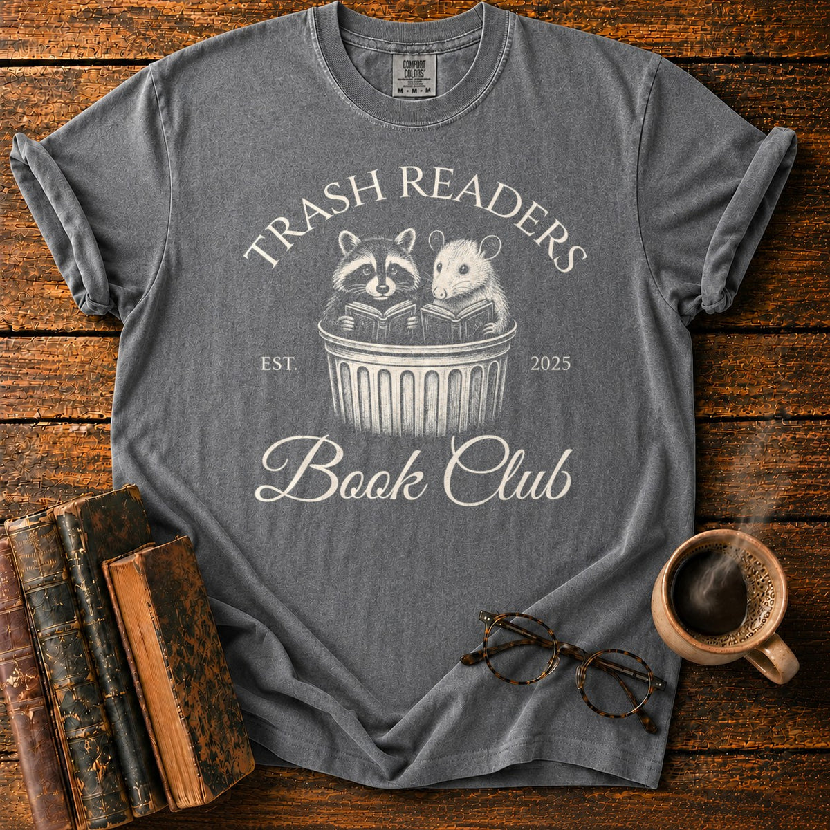 Trash Readers Book Club T-Shirt in Pepper – BooksThreads