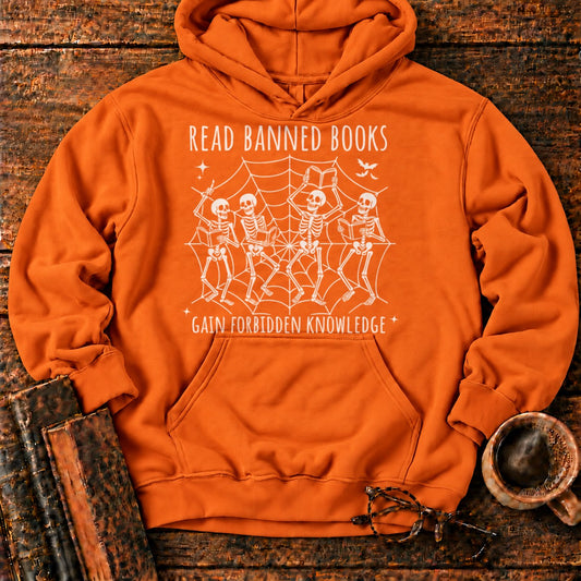 Dancing Skeletons Reading Banned Books Hoodie