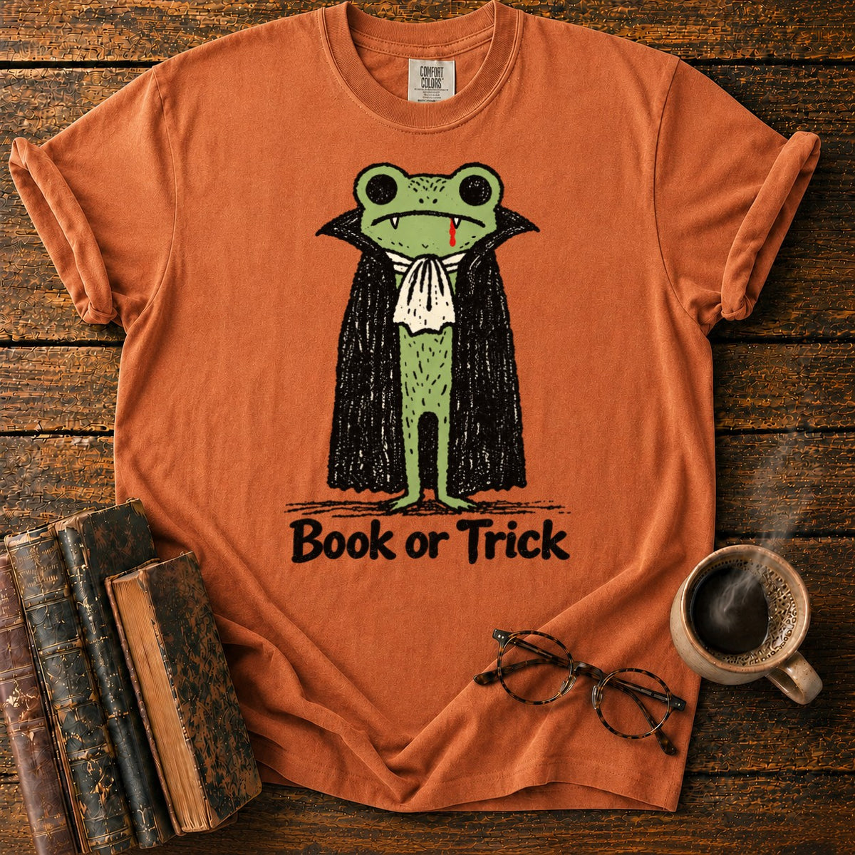 Vintage Vampire Frog T-Shirt in Yam – BooksThreads