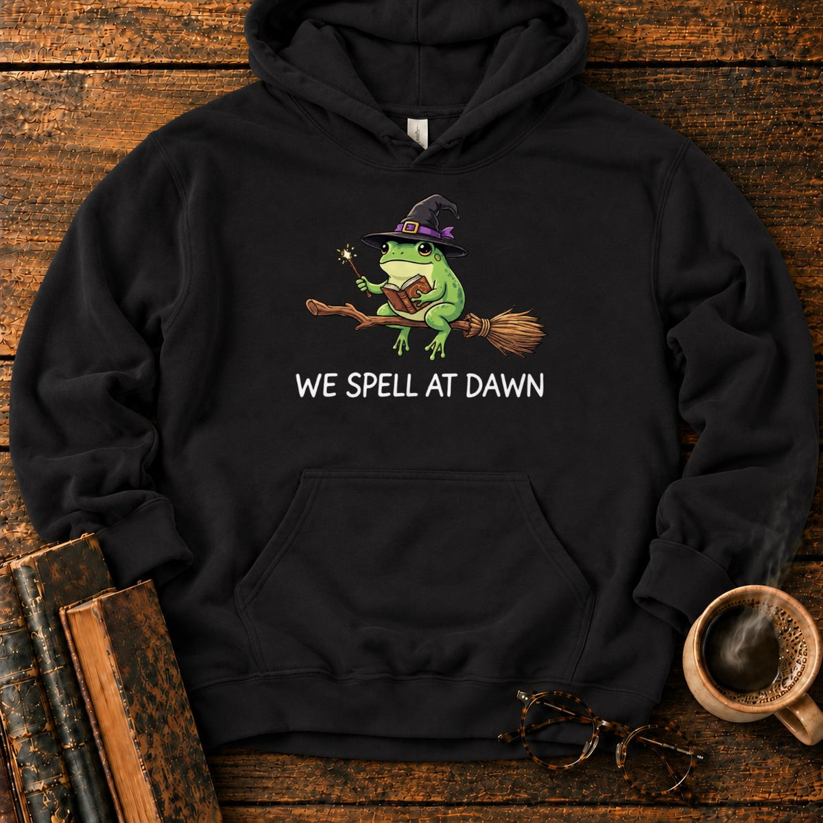 We Spell At Dawn Hoodie in Black – BooksThreads