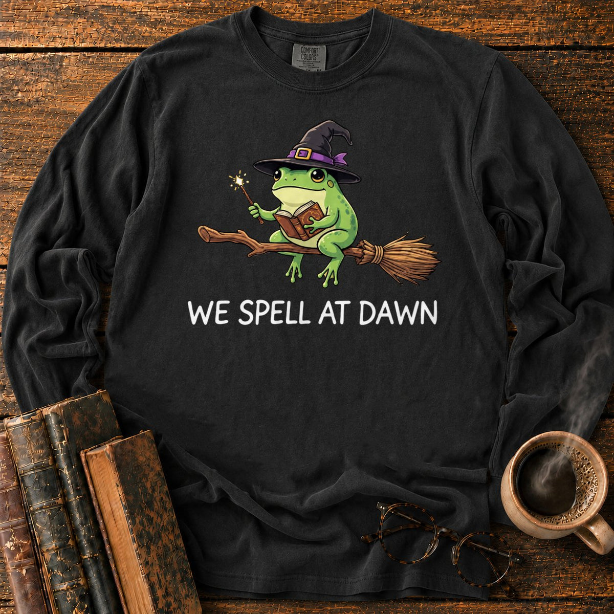 We Spell At Dawn LS T-Shirt in Black – BooksThreads