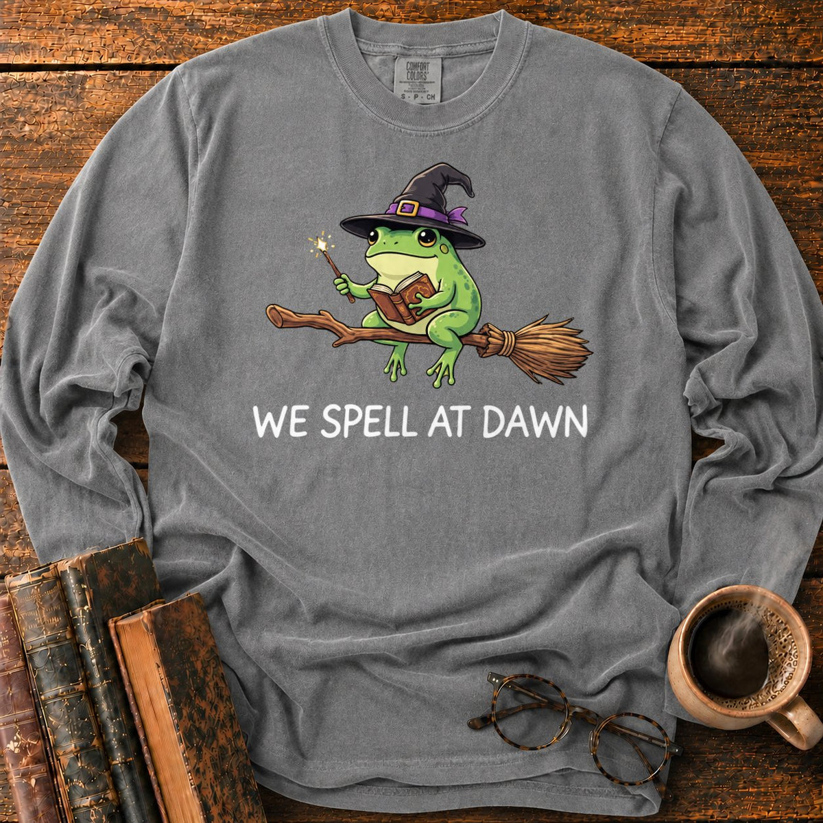 We Spell At Dawn LS T-Shirt in Pepper – BooksThreads